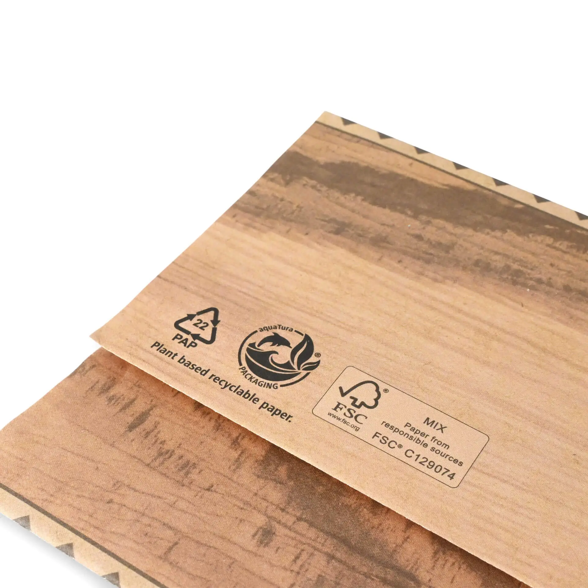 Wrap Bag, kraft, S 10.5 x 30.5 cm, prefolded