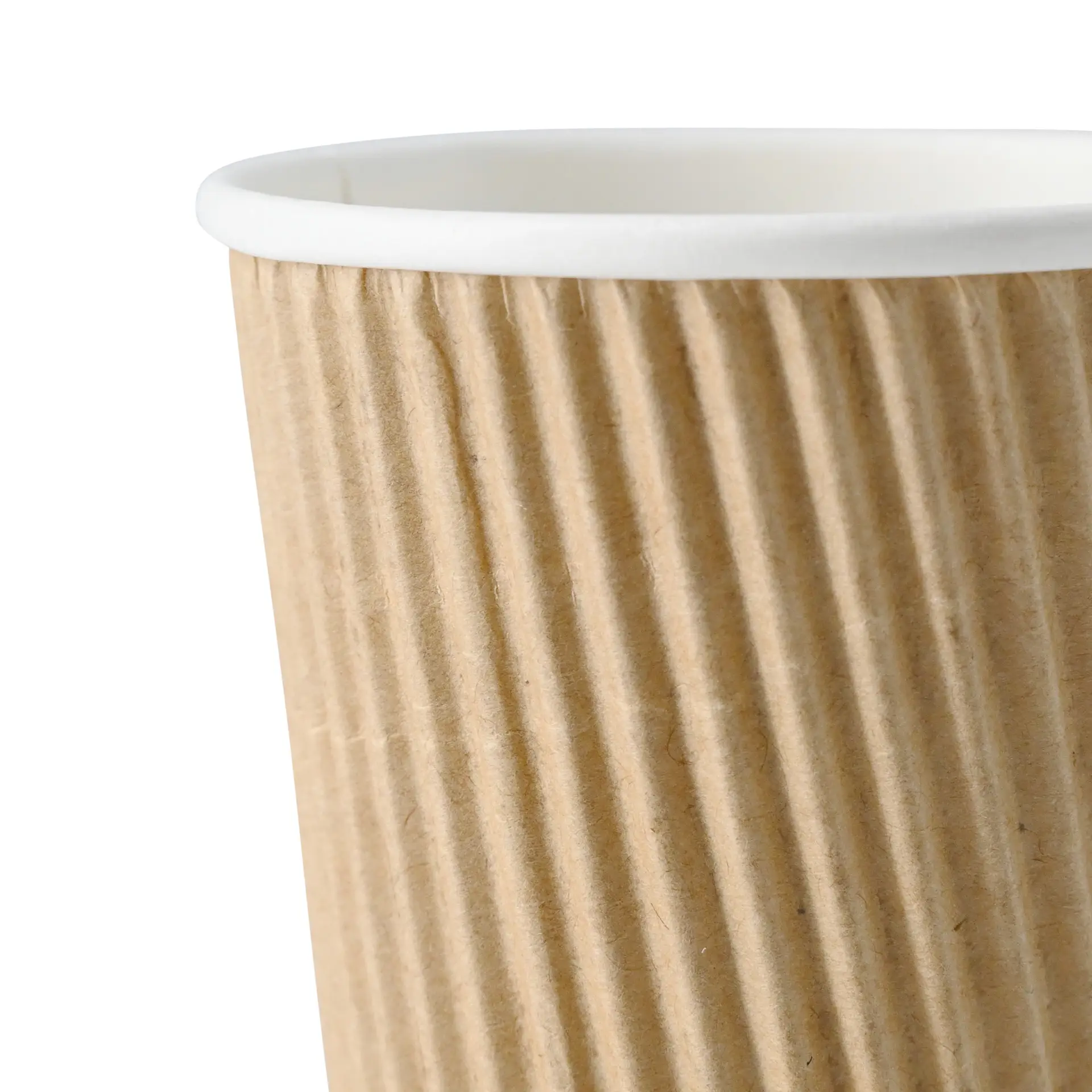 4 oz Takeaway coffee cups / Ripple cups, Ø 62 mm, kraft