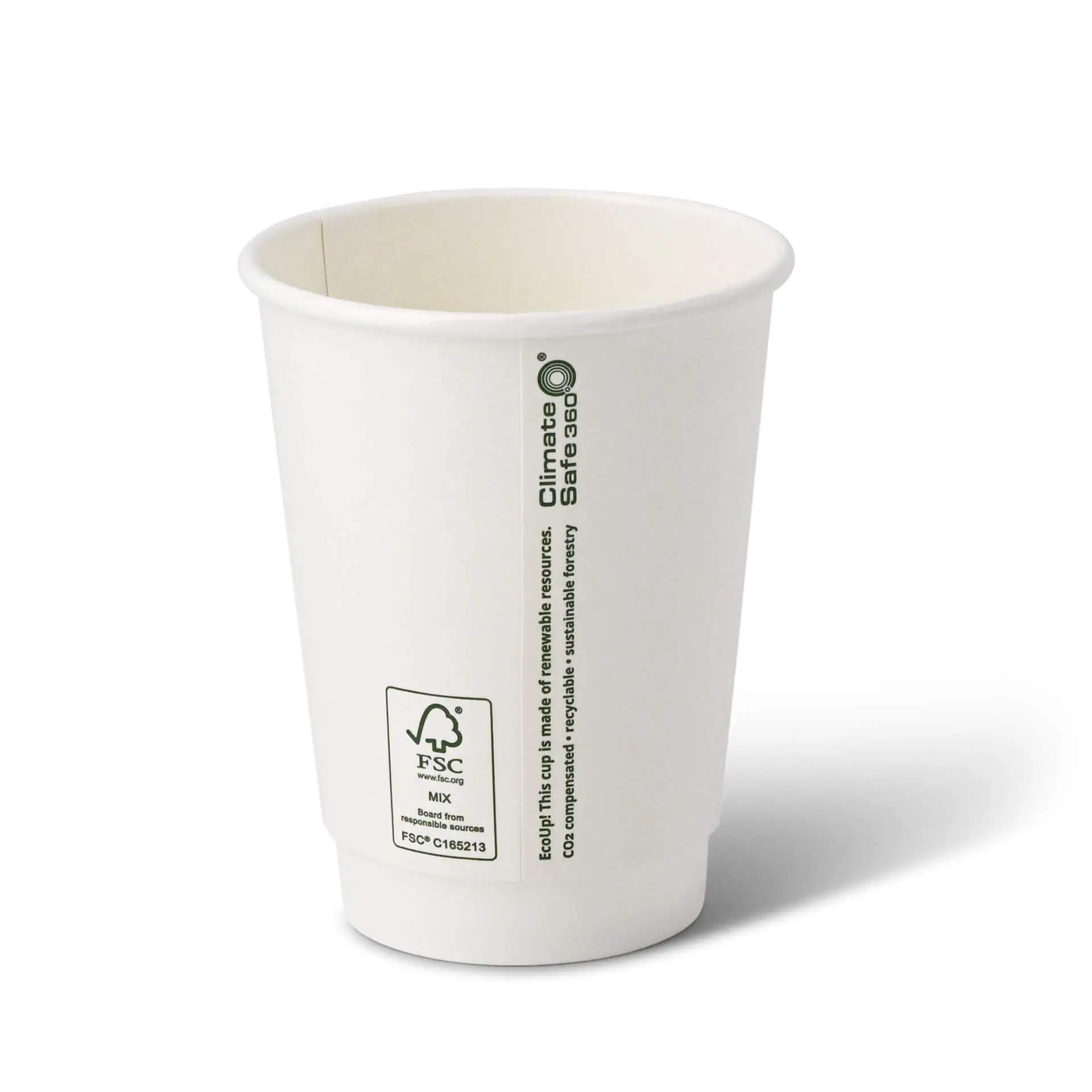 12 oz Takeaway coffee cups, Ø 90 mm, white