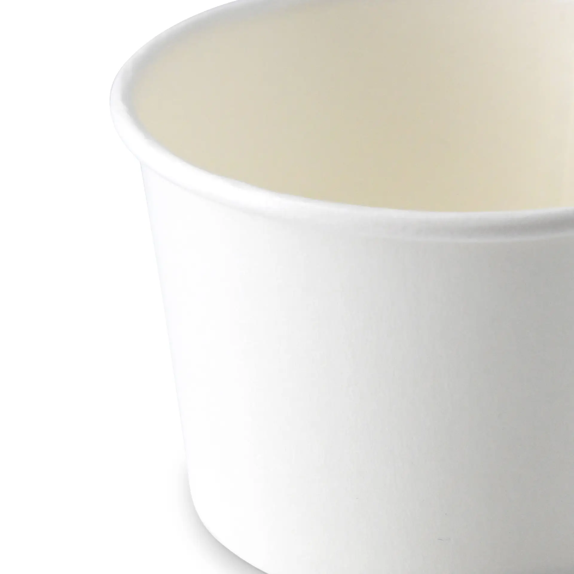 Ice cream cup made of cardboard, 75 ml, max. 130 ml, Ø 76 mm, white Ice cream cup made of cardboard, 75 ml, max. 130 ml, Ø 76 mm, white