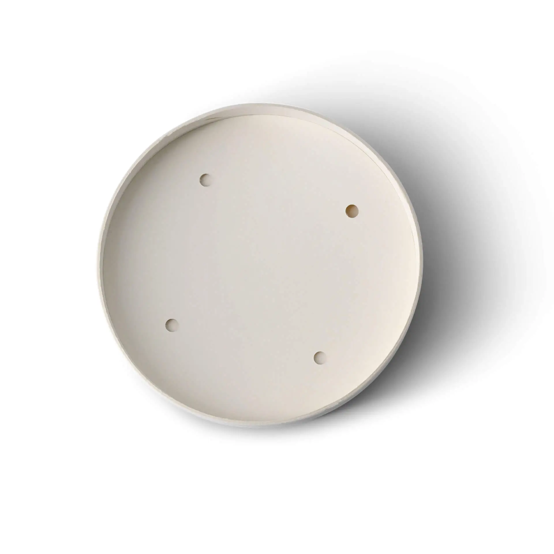 Cardboard membrane lids (eco-friendly coating) Ø 90 mm, white