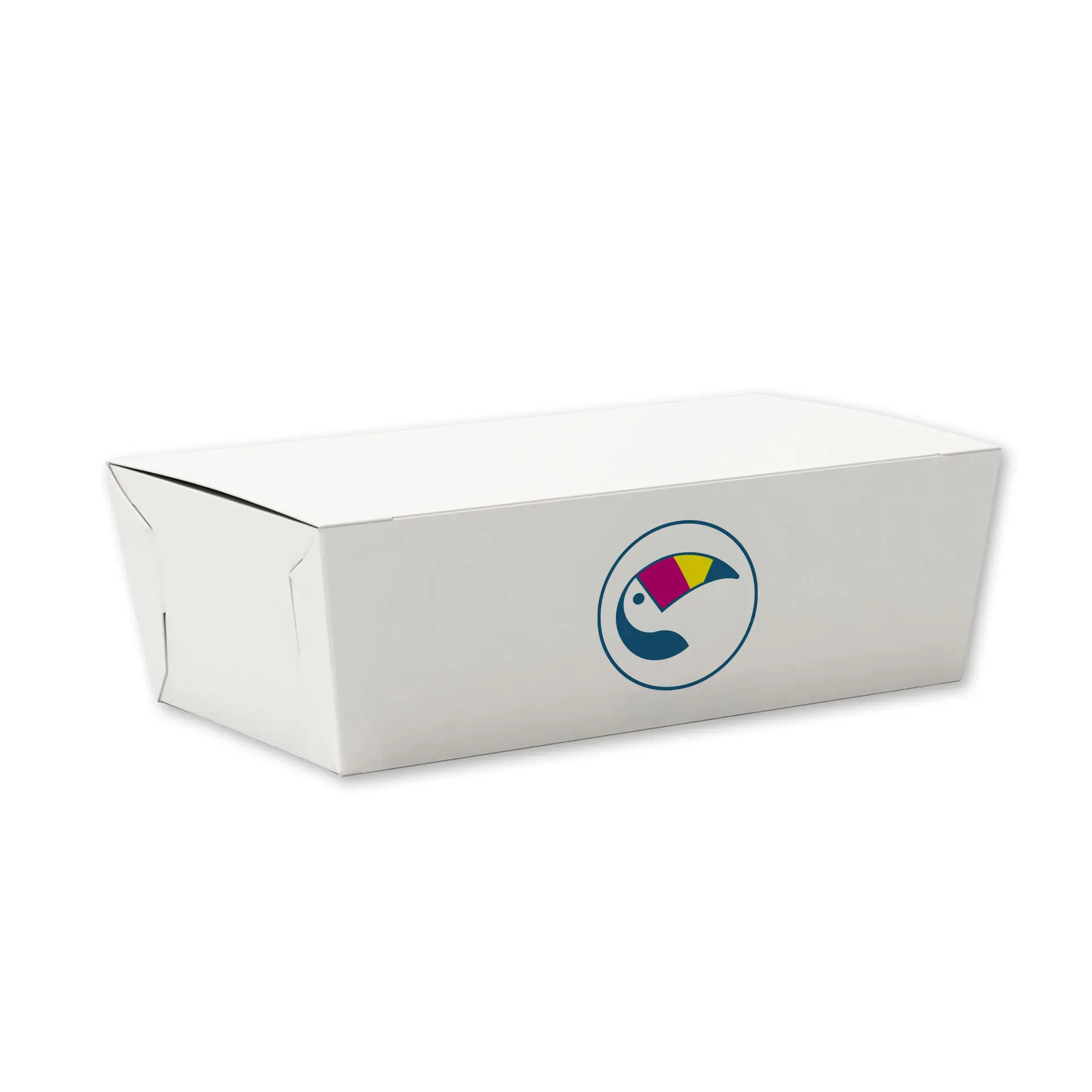Snack boxes printed, 600 ml, white