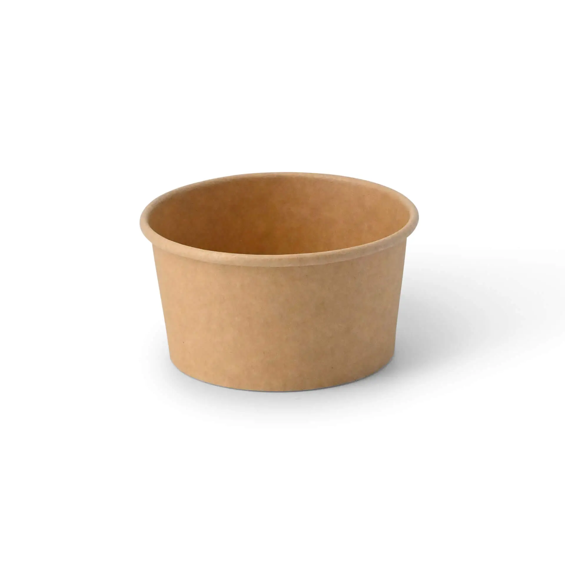 6 oz, max. 7.5 oz Paper Ice Cream Cups S, Ø 92 mm, brown