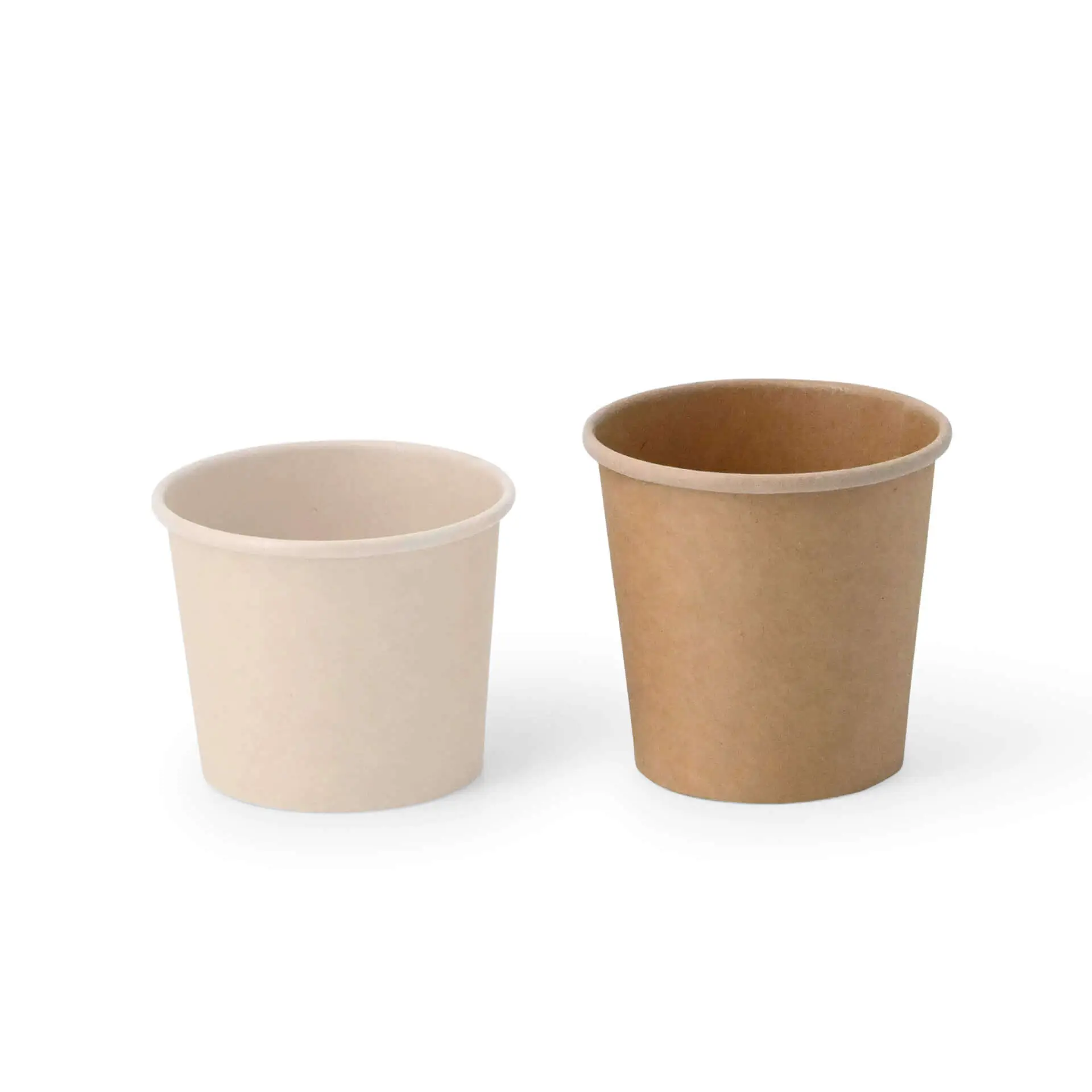 Paper portion cups 75 ml, Ø 62 mm, unbleached