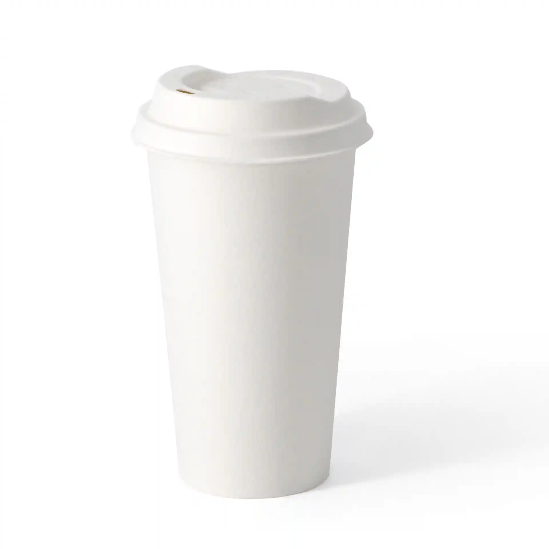 White paper cup with a PLA-coated single wall, 500 ml capacity, and a diameter of 90 mm.