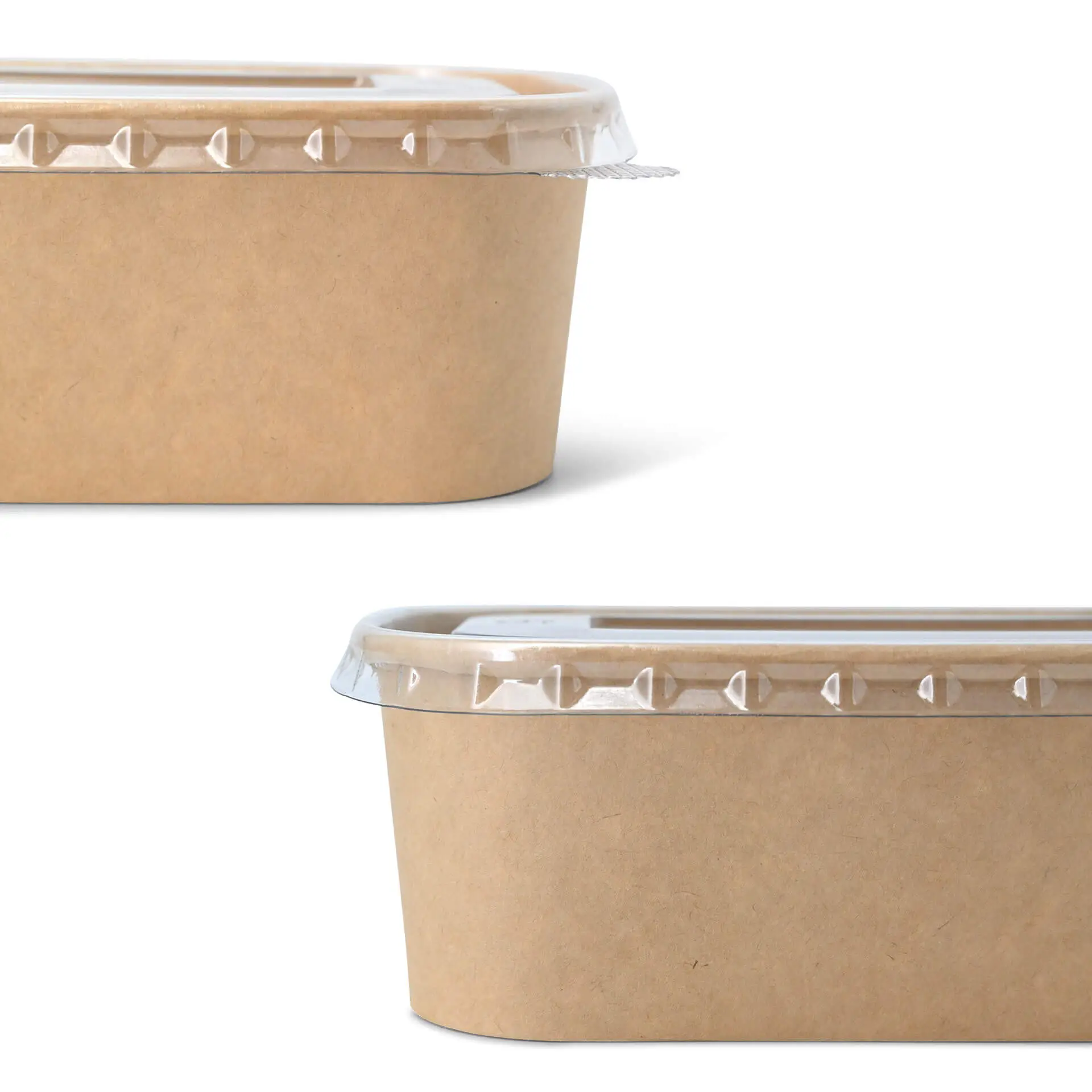 rPET lids 17,5 x 12,5 cm, clear, rectangular