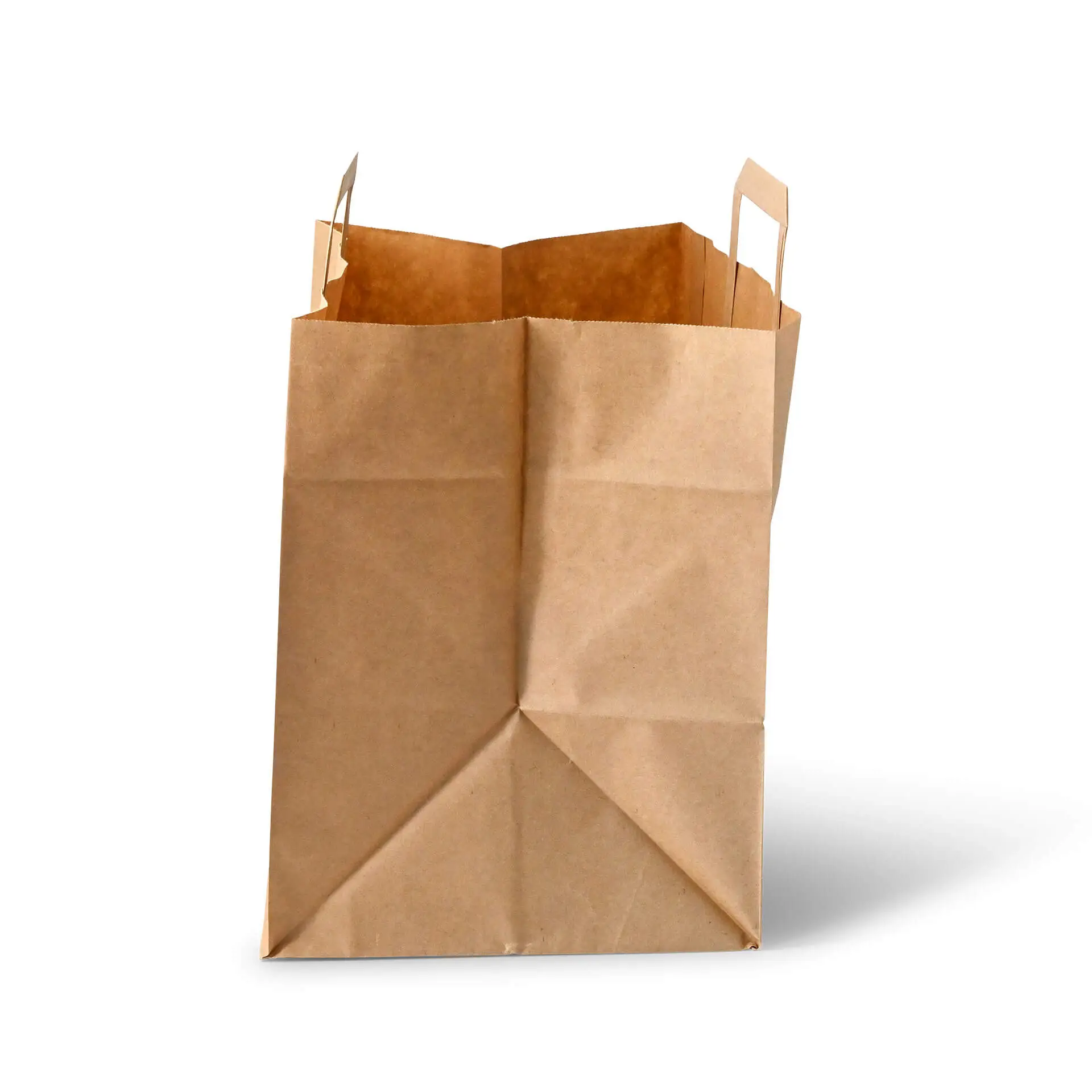 Recycling paper-carrier bags XXL, 32 x 21 x 27 cm, kraft