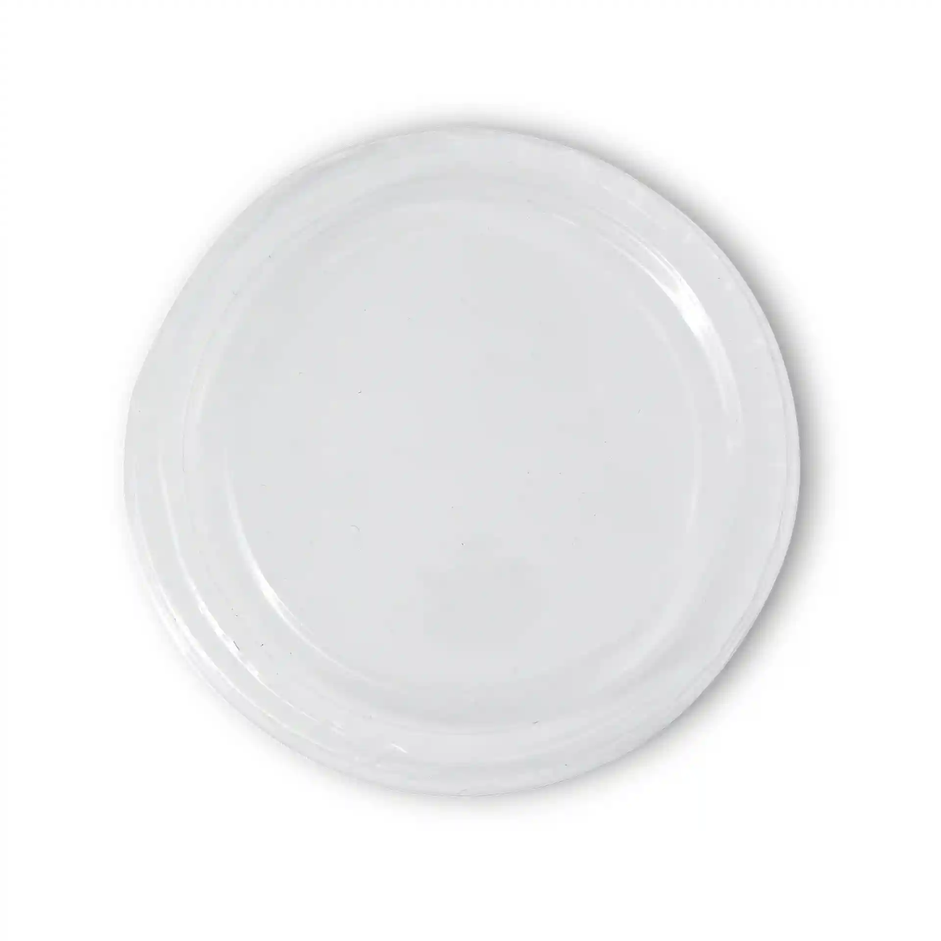 Transparent round lid with a diameter of 70 mm, made from PLA material.