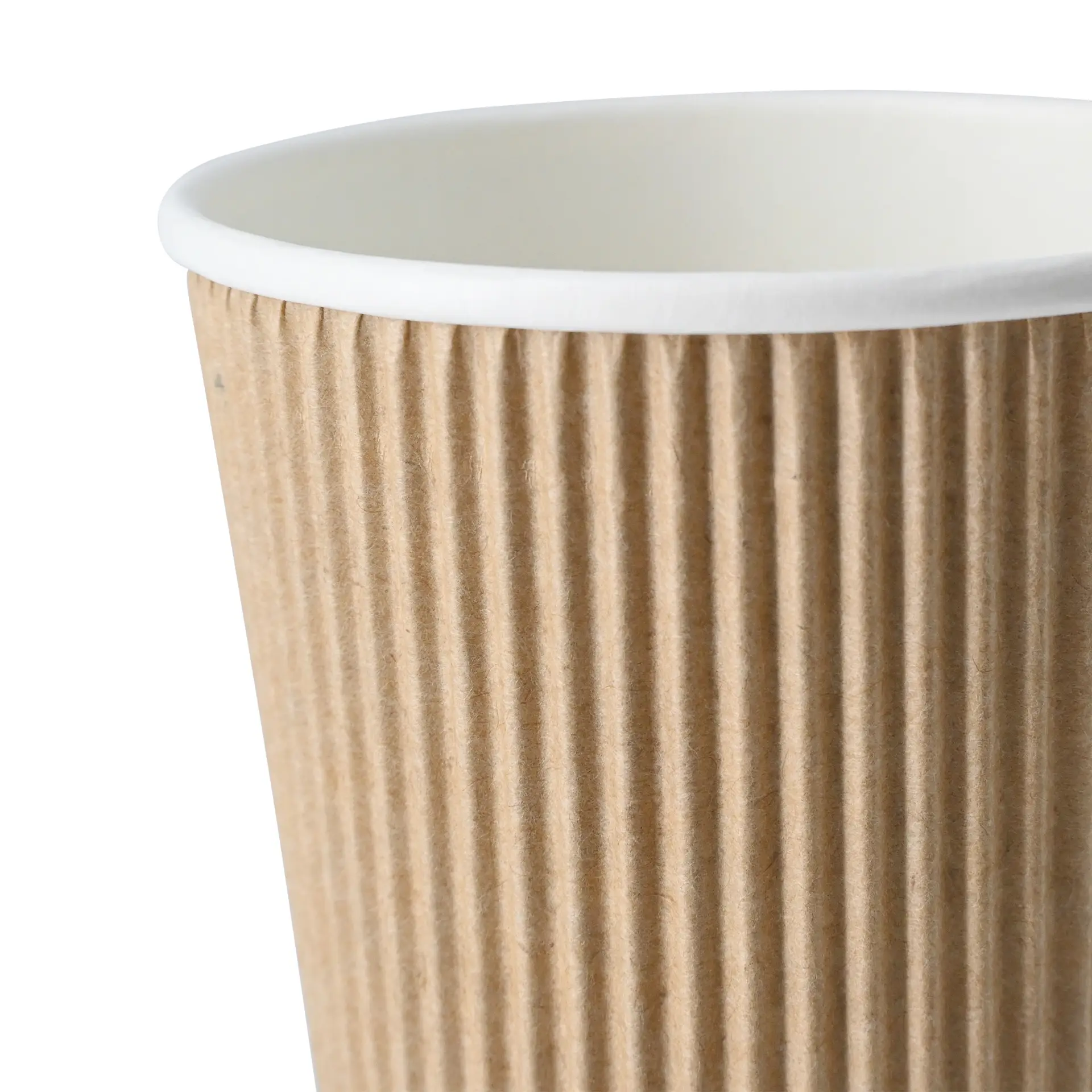 16 oz Takeaway coffee cups / Ripple cups, Ø 90 mm, kraft
