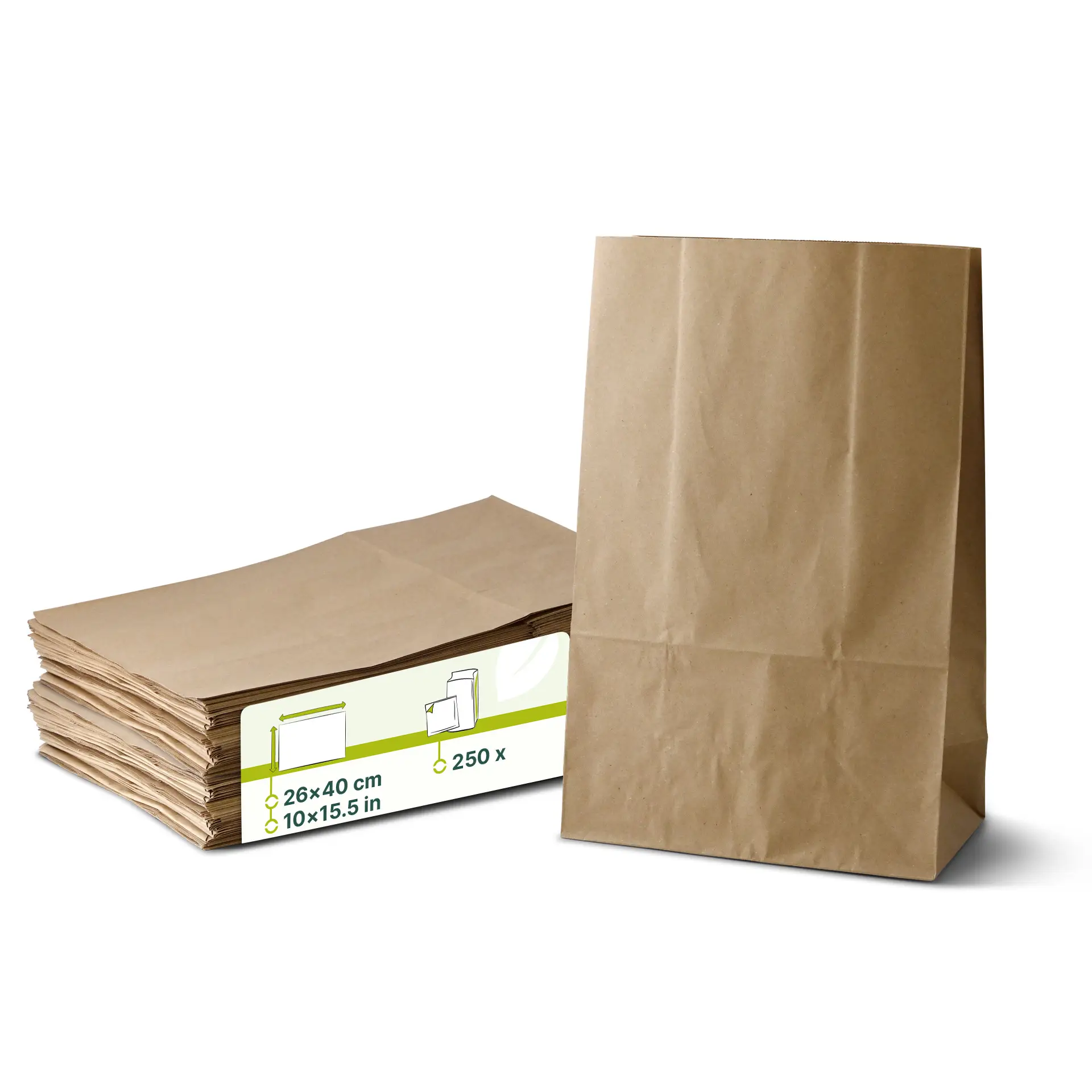 Shopping bags L 26 x 14 x 40 cm, kraft Shopping bags L 26 x 14 x 40 cm, kraft