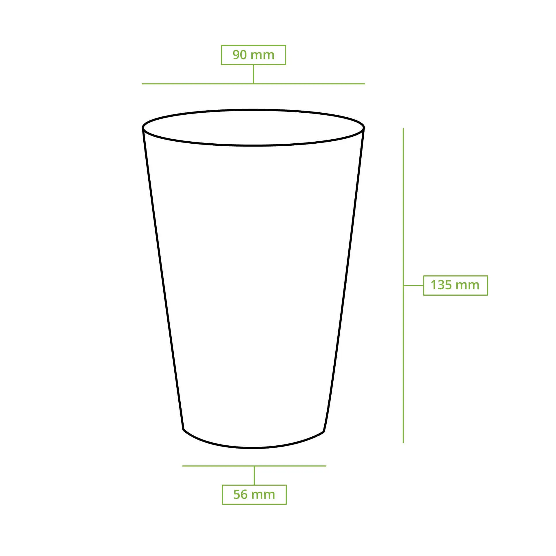 16 oz Paper cups single wall, Ø 90 mm, white dhd045451-pappbecher-400-ml-16-oz-90-mm-weiss-7