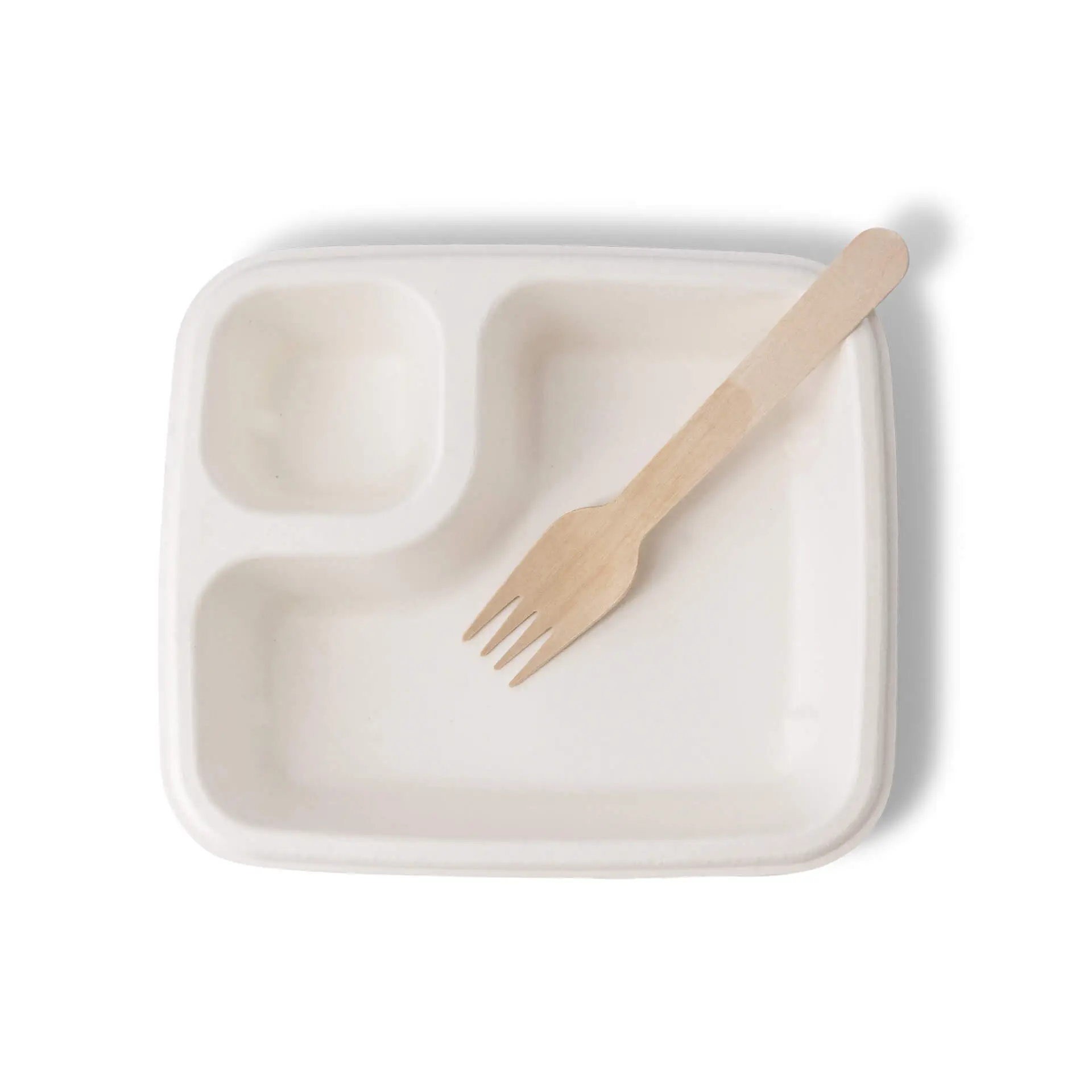 Sugarcane Dip Plate, 16.5 cm x 19 cm, Rectangular