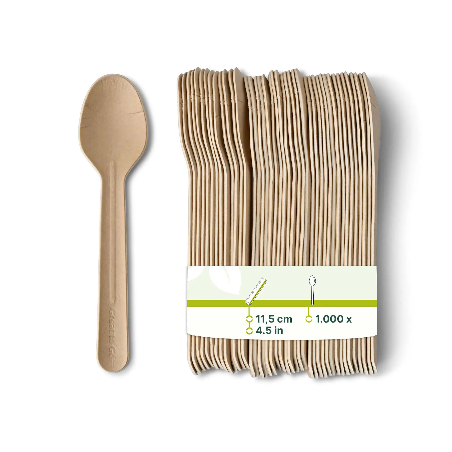 Paper Teaspoon 11.5 cm, brown Paper Teaspoon 11.5 cm, brown