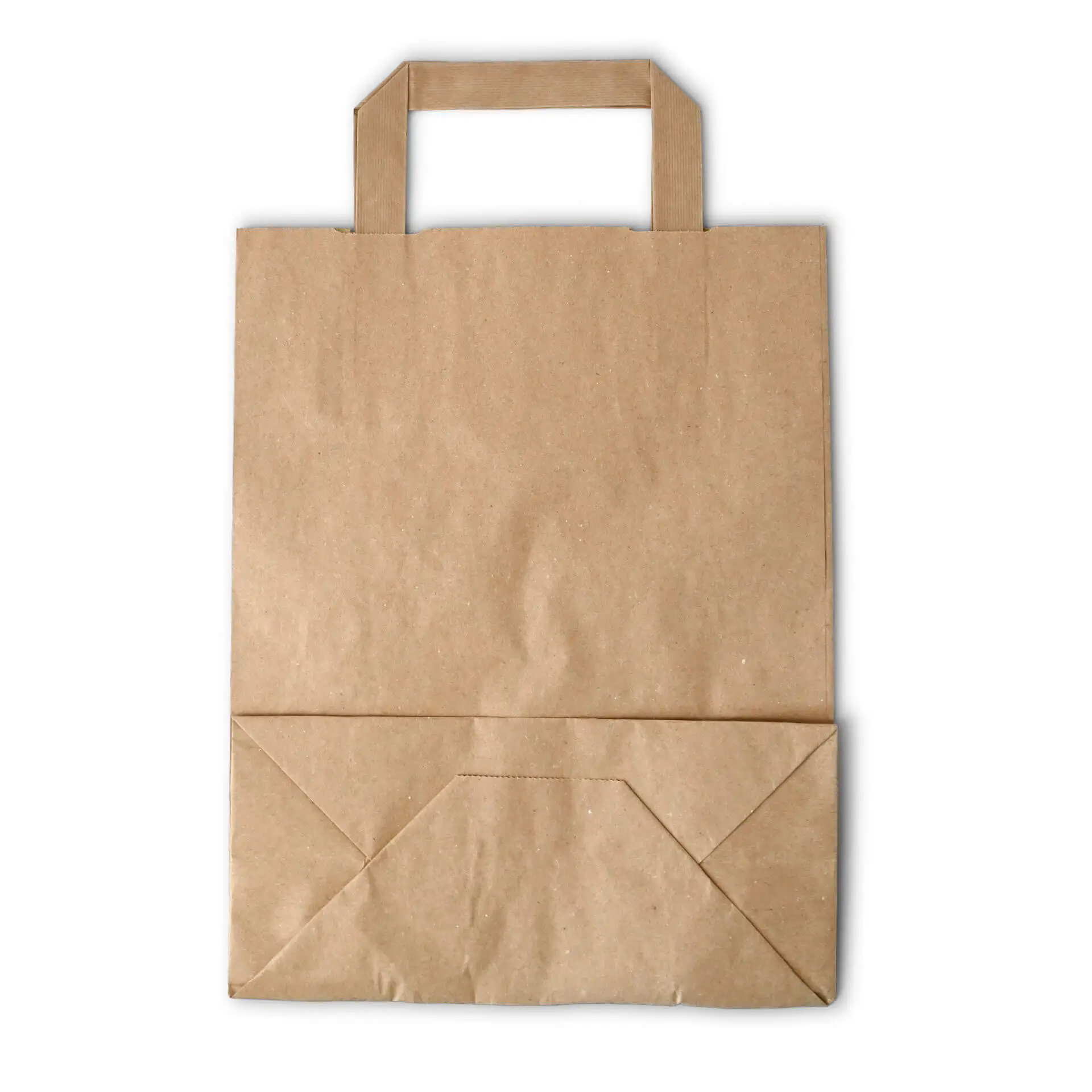 Recycling paper-carrier bags M, 22 x 10 x 28 cm, kraft
