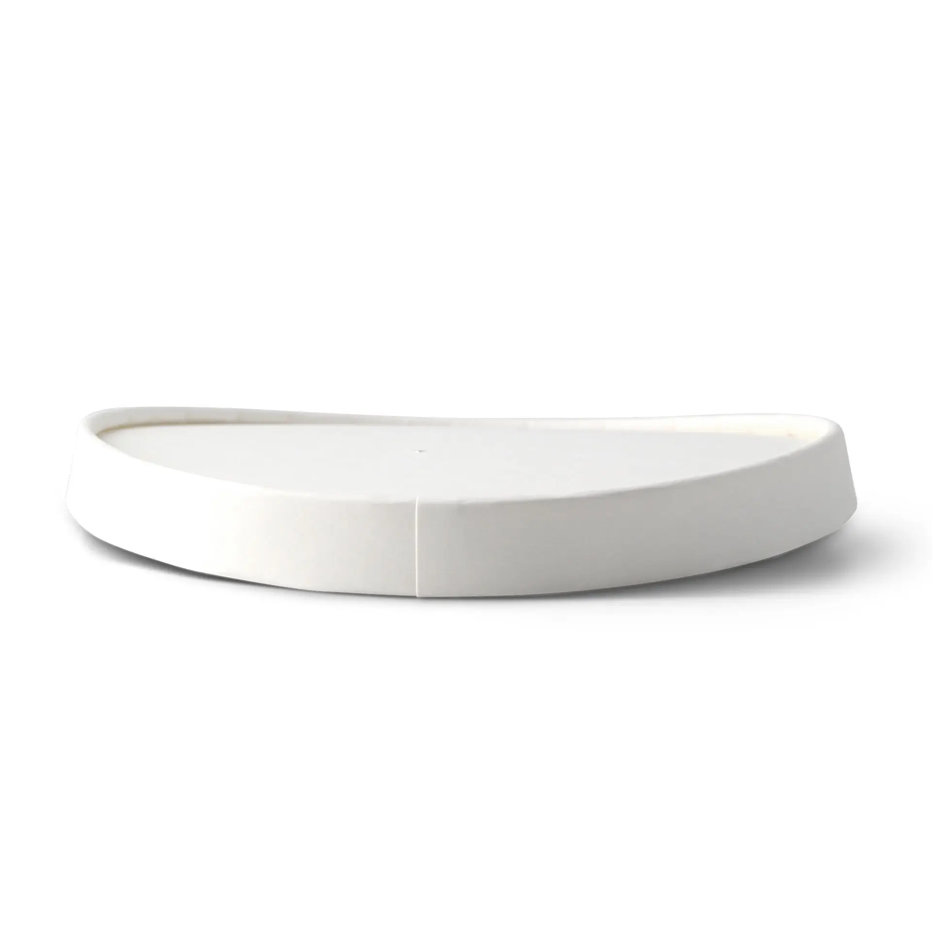 Cardboard lid with membrane (coated) Ø 150 mm, white, round (for paper bowls)