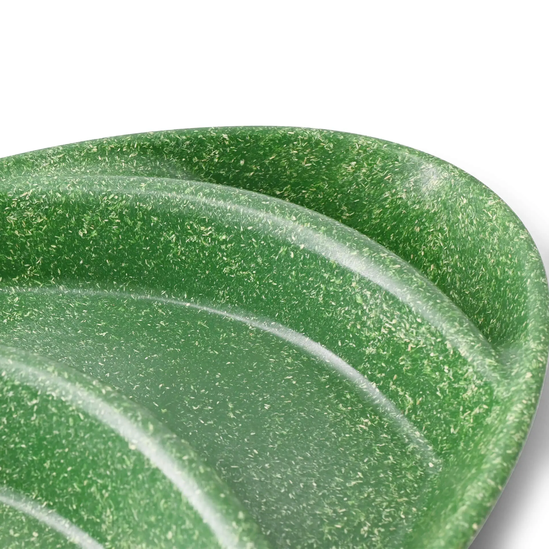 | 2 FOR 1 | Reusable menu-plates "merways Plate" 27,5 x 20 x 3,5 cm, 3 compartments, tear drop, spinach / dark green