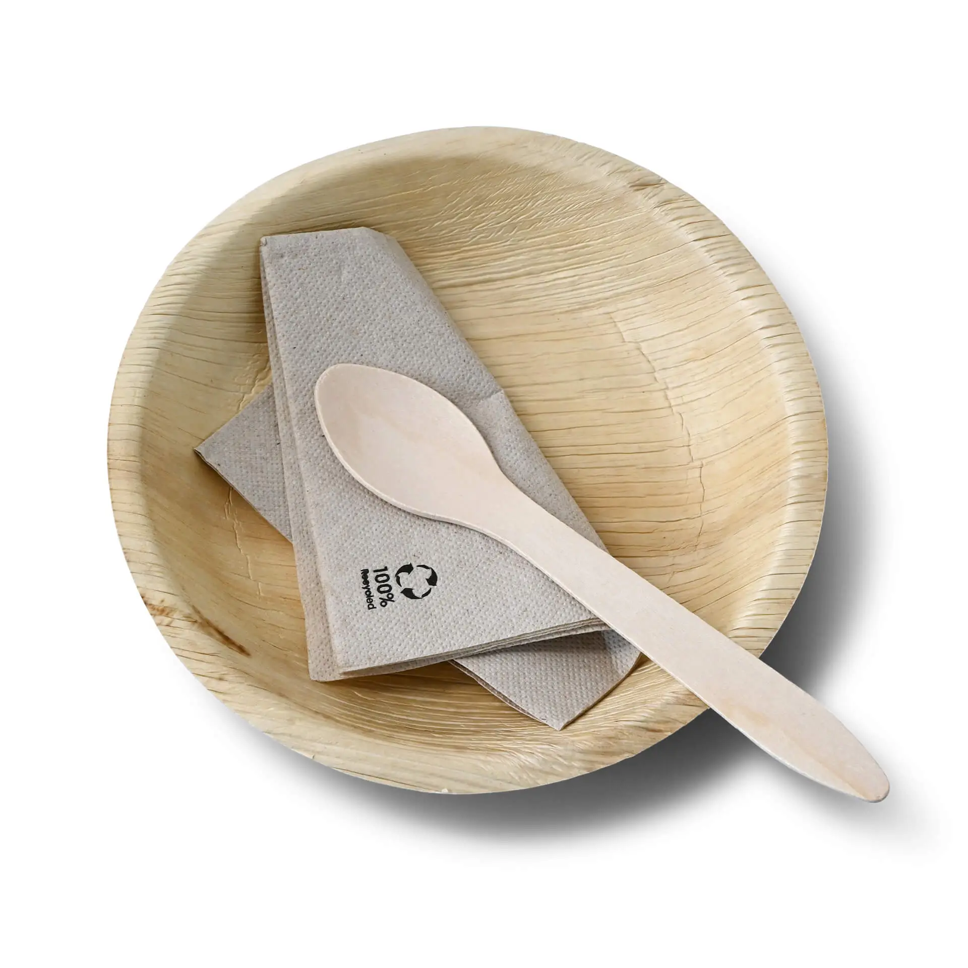 Palm leaf plates "Palmware®" Ø 18 cm, deep, round dtw05390-palmblatt-teller-palmware-18-cm-tief-rund-4