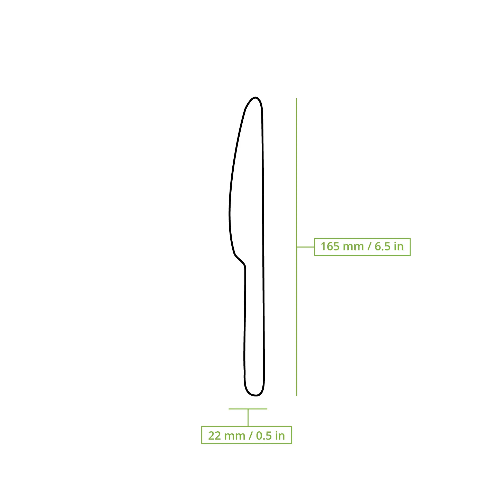 Wooden knives 16.5 cm Wooden knives 16.5 cm