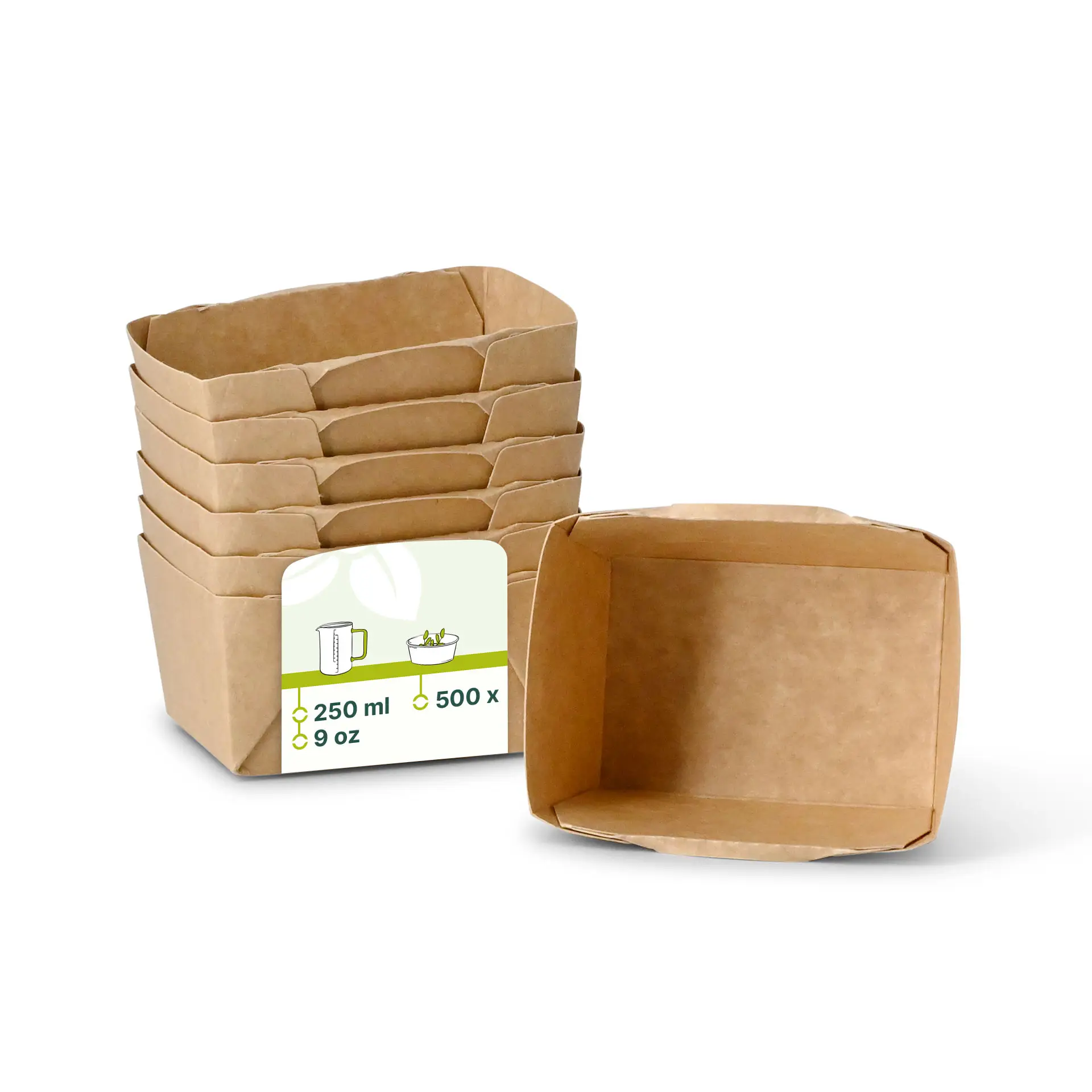 Cardboard-deli containers 250 ml, 10.5 x 8 x 5 cm, brown, rectangular, PE-coated dfc01130-karton-feinkost-schalen-250-ml-105-x-8-x-5-cm-braun-rechteckig-pe-beschichtet