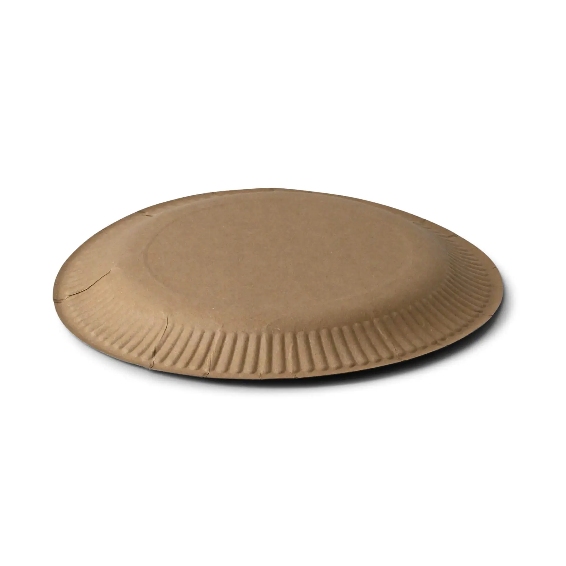 Paper plates Ø 23 cm, brown, round Paper plates Ø 23 cm, brown, round