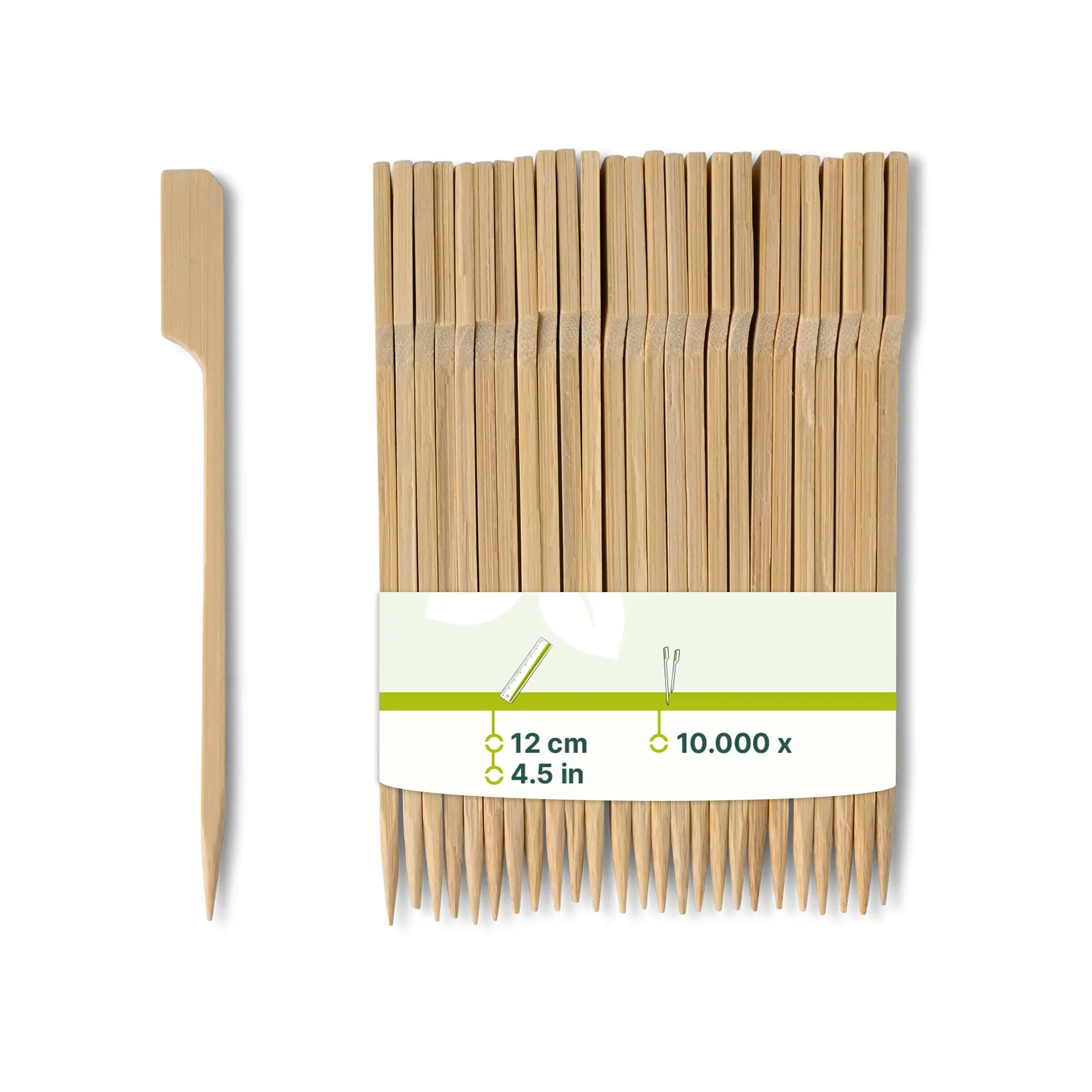 Bamboo paddle skewers 12 cm, untreated Bamboo paddle skewers 12 cm, untreated