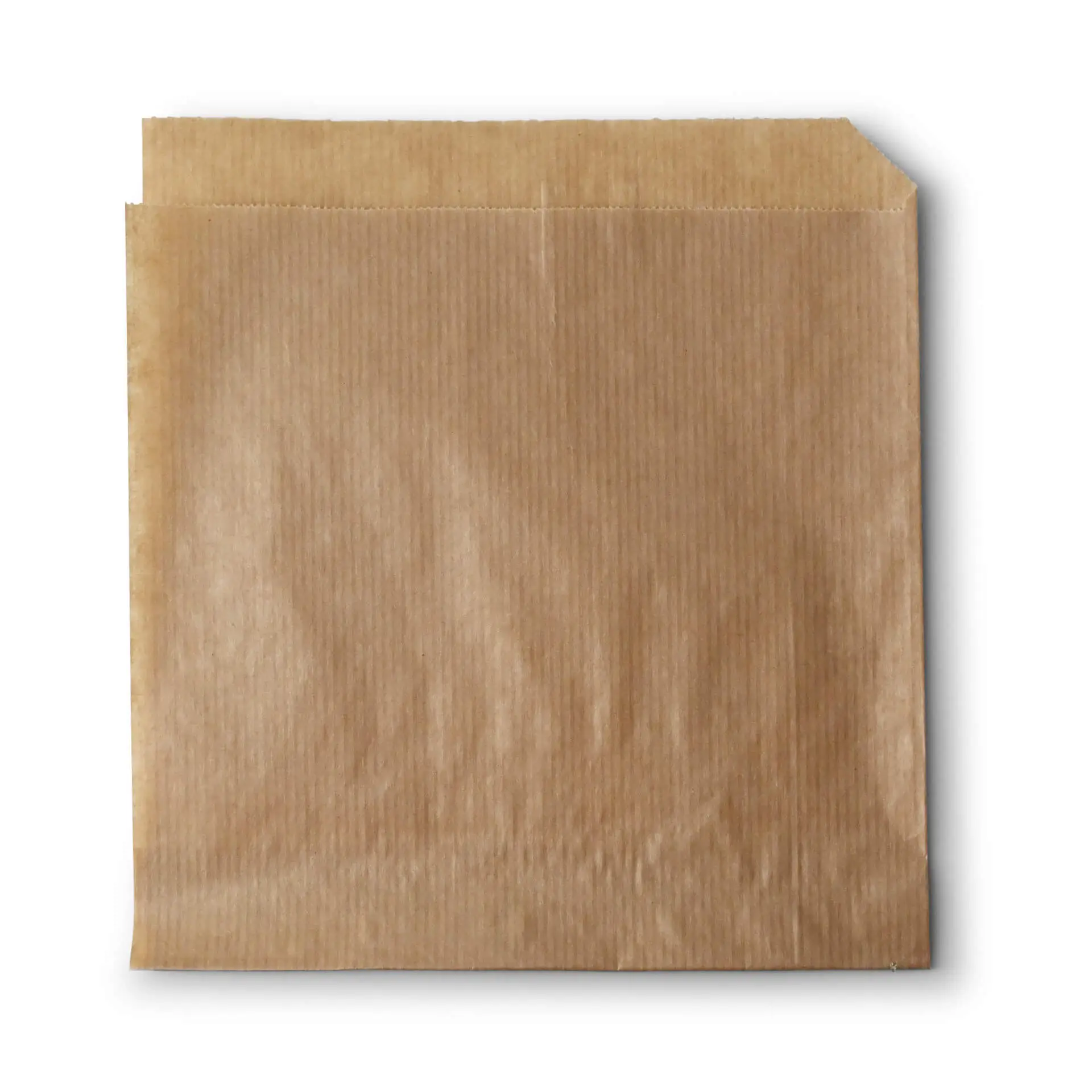 Paper snack bags 15 x 16 cm, brown, 2 sides open dre02209-snacktaschen-aus-papier-15-x-16-cm-braun-seitlich-offen-1