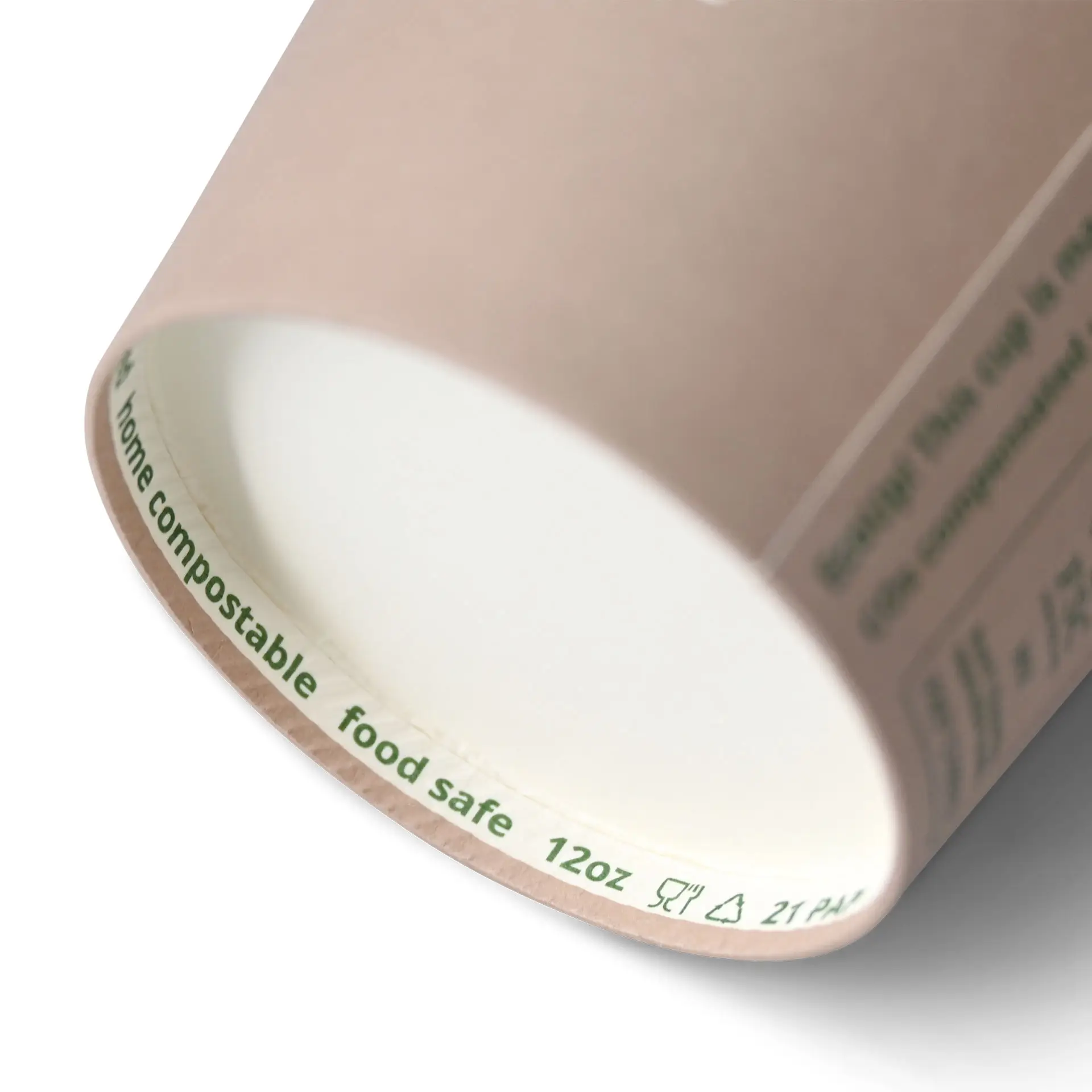 12 oz Paper cup printed with "Coffeebreak", Ø 80 mm, white