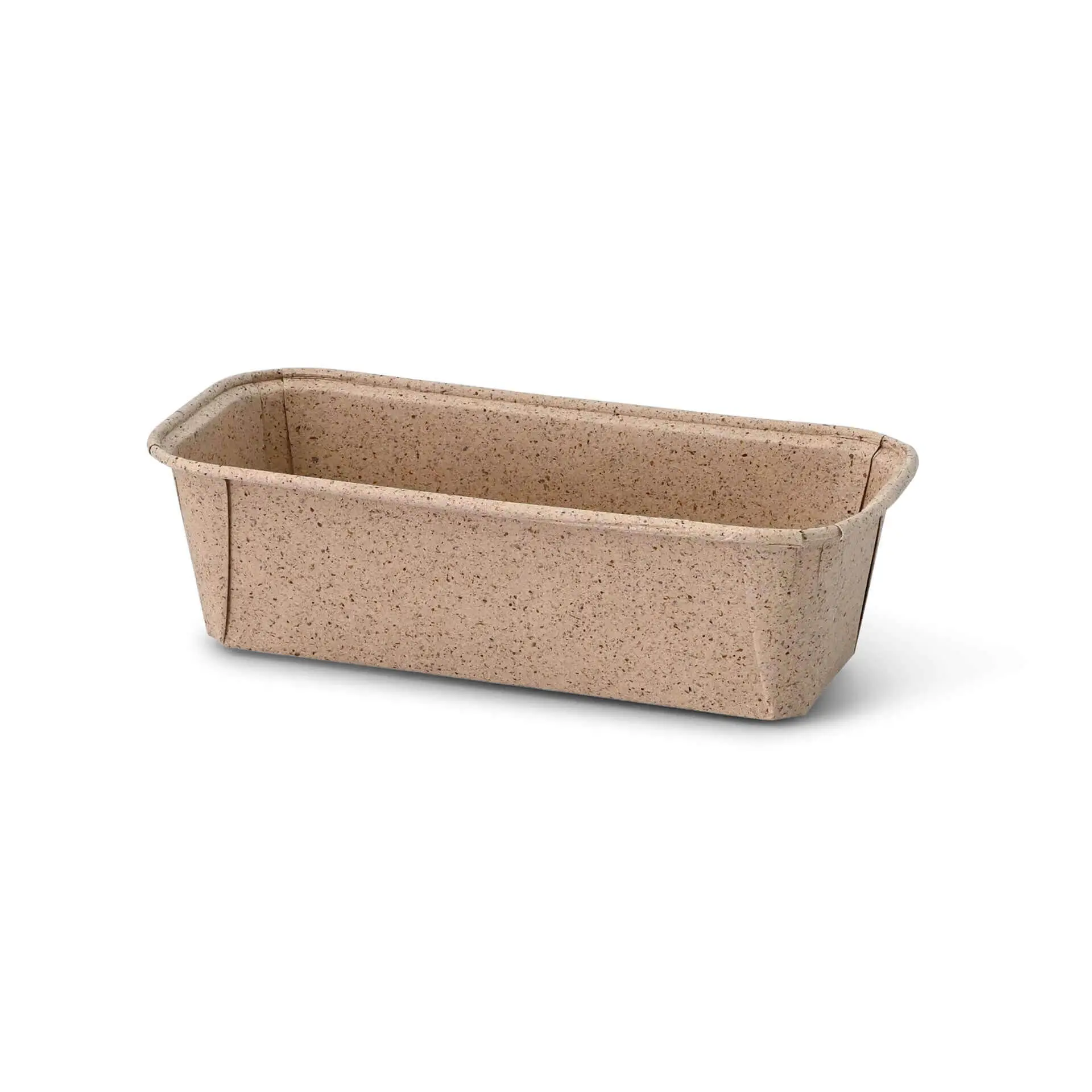 Baking moulds made from cocoa paper 16 × 5.5 × 5 cm, rectangular, brown