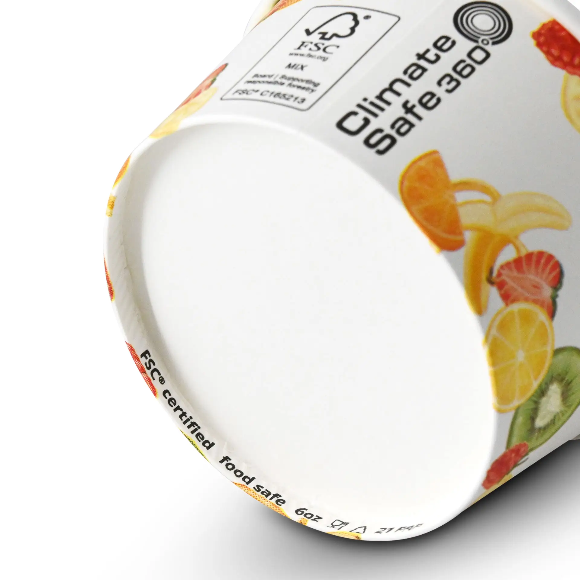 6 oz, max. 7.5 oz Paper cups ice cream XS (coated), Ø 92 mm, printed