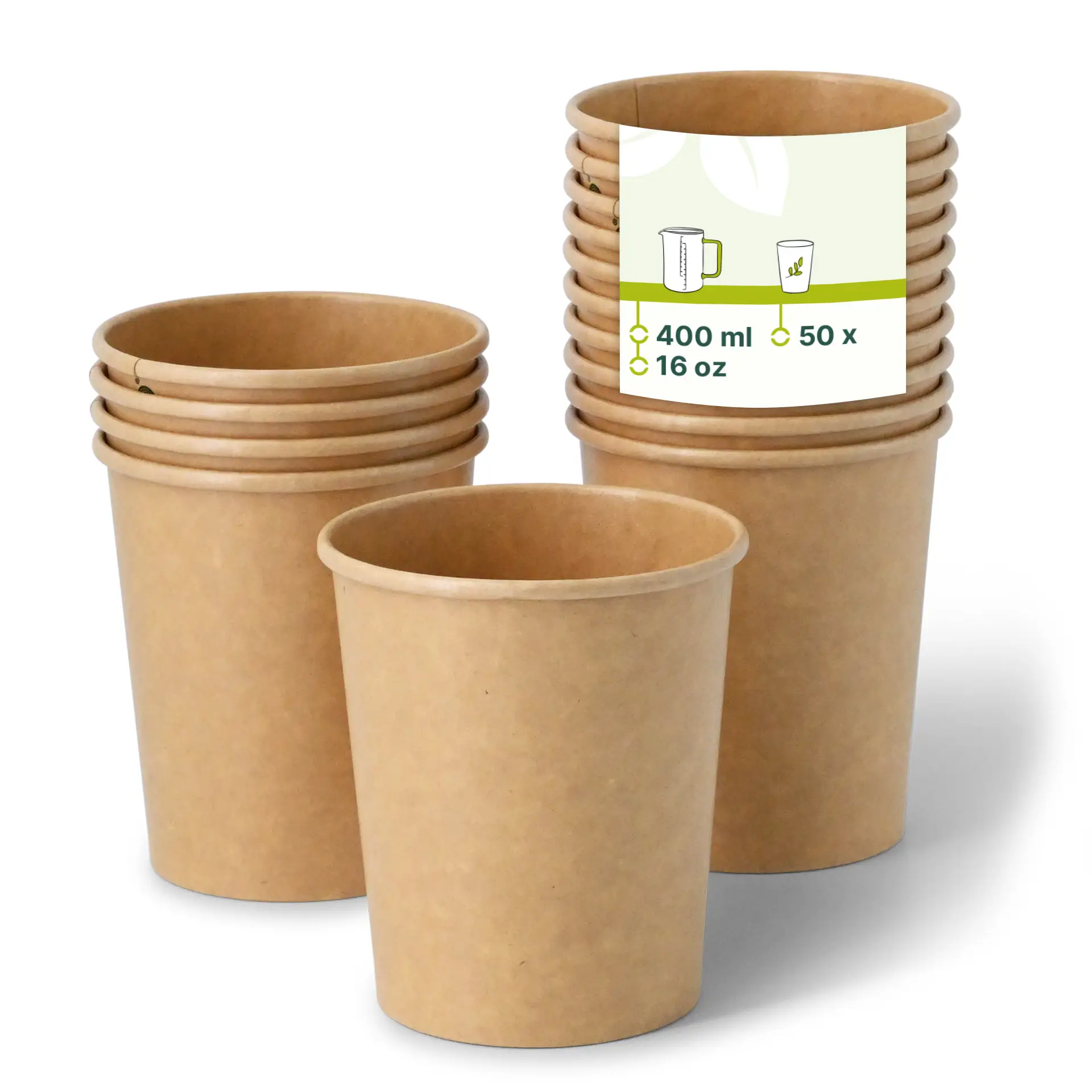 16 oz Paper Ice Cream Cups XXL, Ø 92 mm, brown 16 oz Paper Ice Cream Cups XXL, Ø 92 mm, brown
