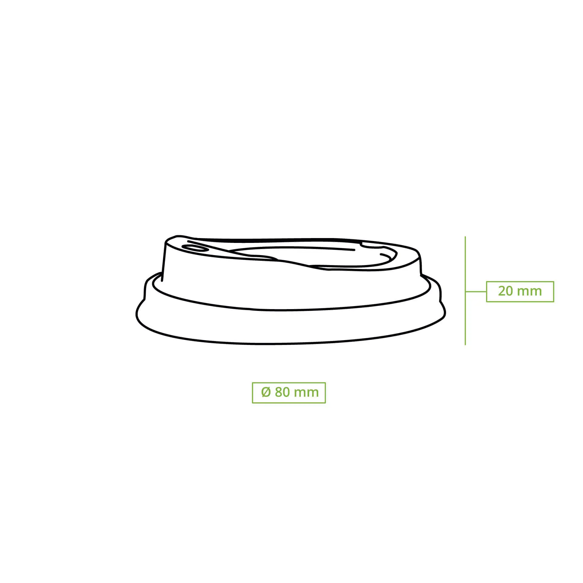 CPLA lid Ø 80 mm, black, drinking hole dhd004051-cpla-deckel-80-mm-schwarz-trinkoeffnung-8