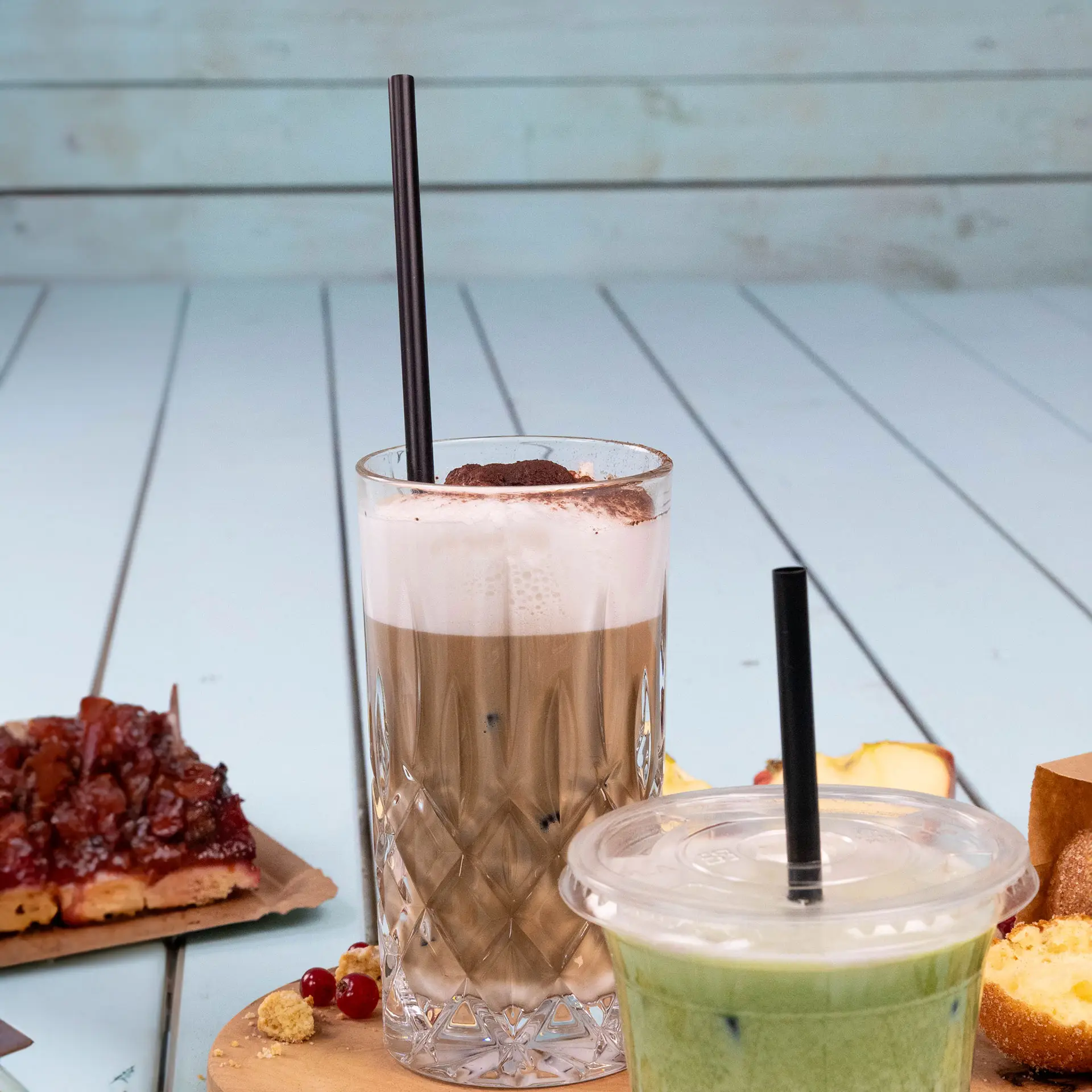 Reusable straws 22 cm, Ø 0.7 cm, black