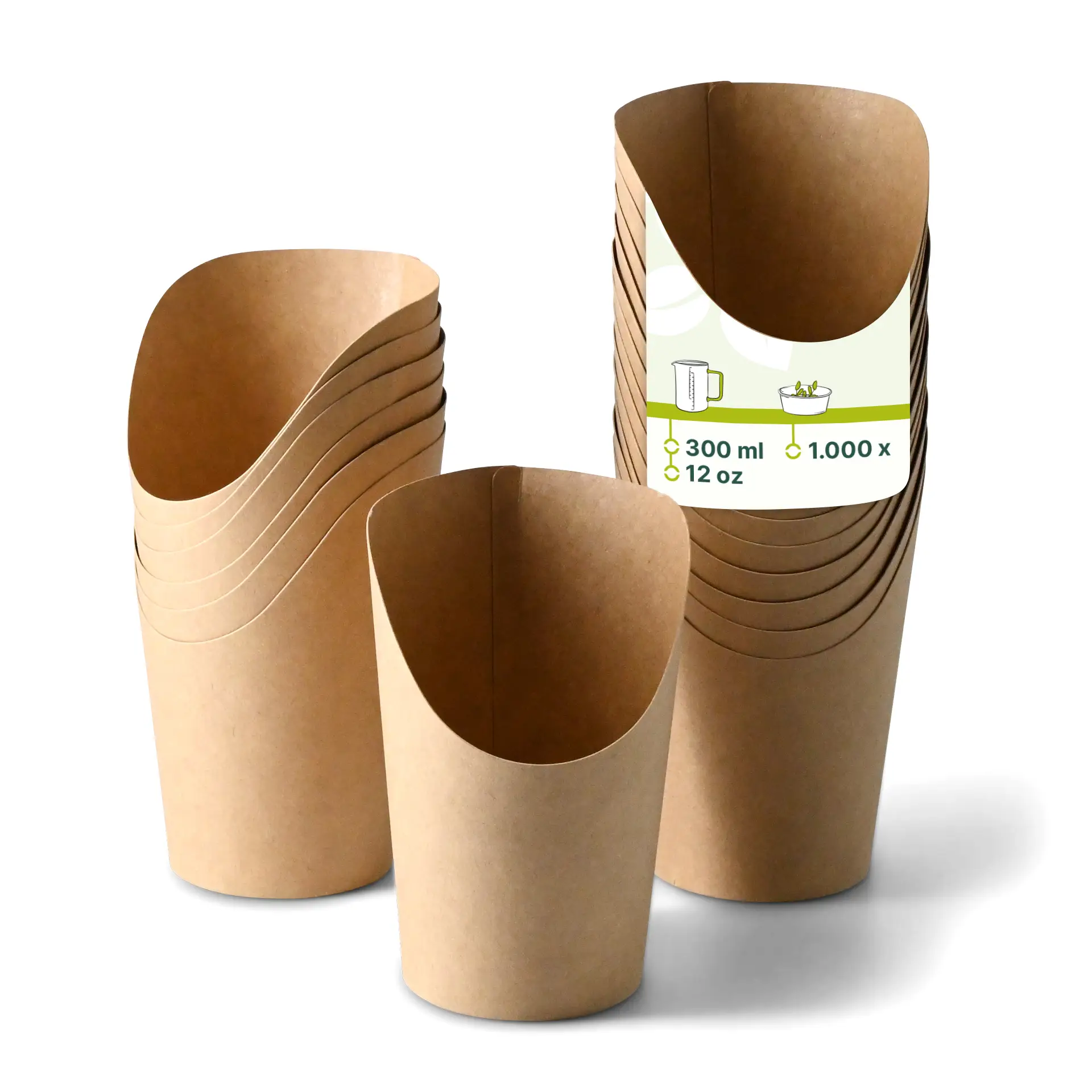 Wrap cup 300 ml, brown