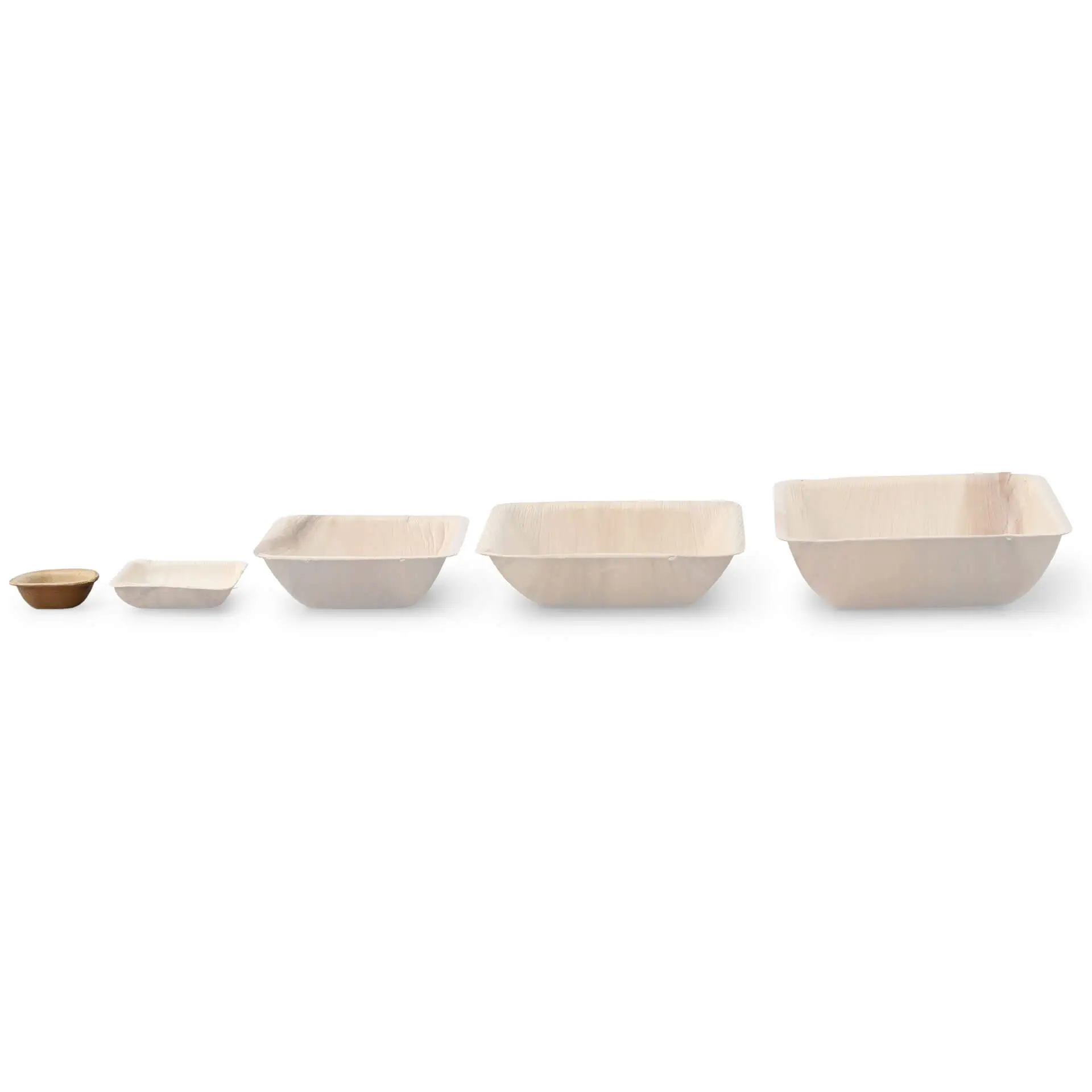 Palm leaf bowls  "Palmware®" 15 ml, square
