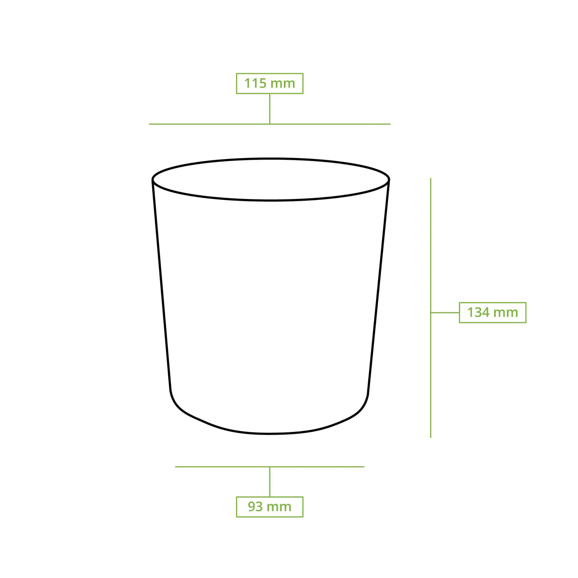 32 oz Cardboard Soup cups (Premium), Ø 115 mm, white, eco-friendly coating