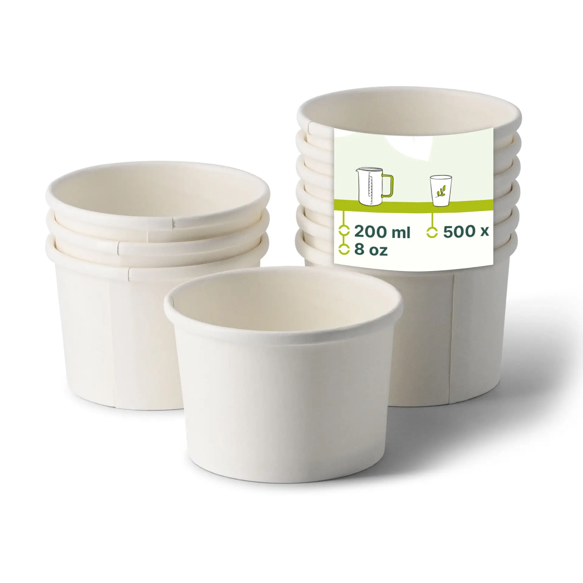 8 oz, Takeaway Soup container (coated), Ø 90 mm, white 8 oz, Takeaway Soup container (coated), Ø 90 mm, white