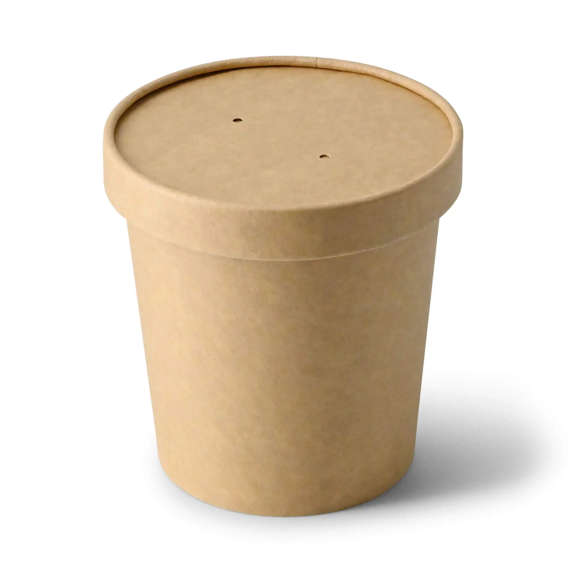 Cardboard membrane lids Ø (coated) 95 mm, brown (for soup containers) Cardboard membrane lids Ø (coated) 95 mm, brown (for soup containers)