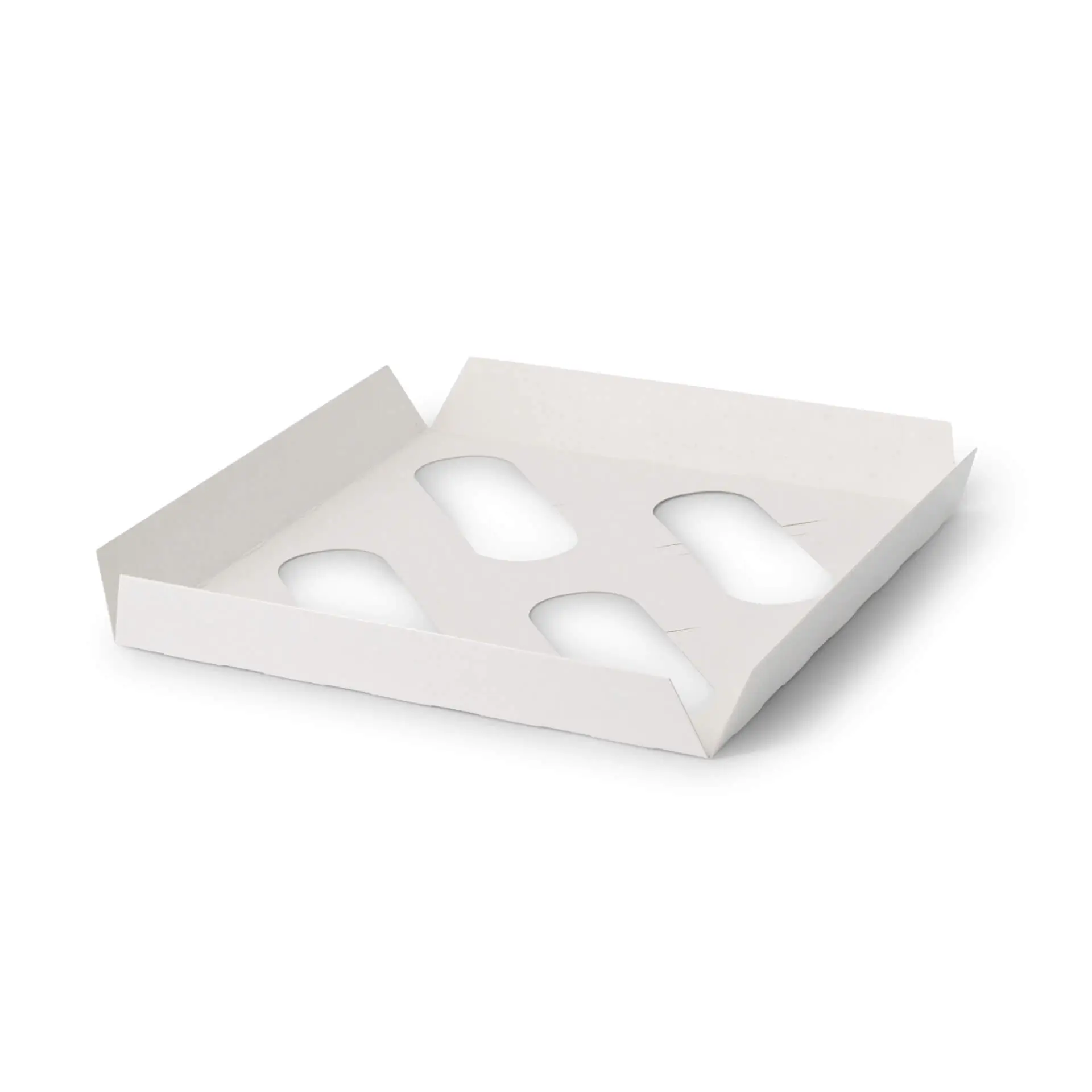 Insert range for cupcake boxes (4 pieces), white