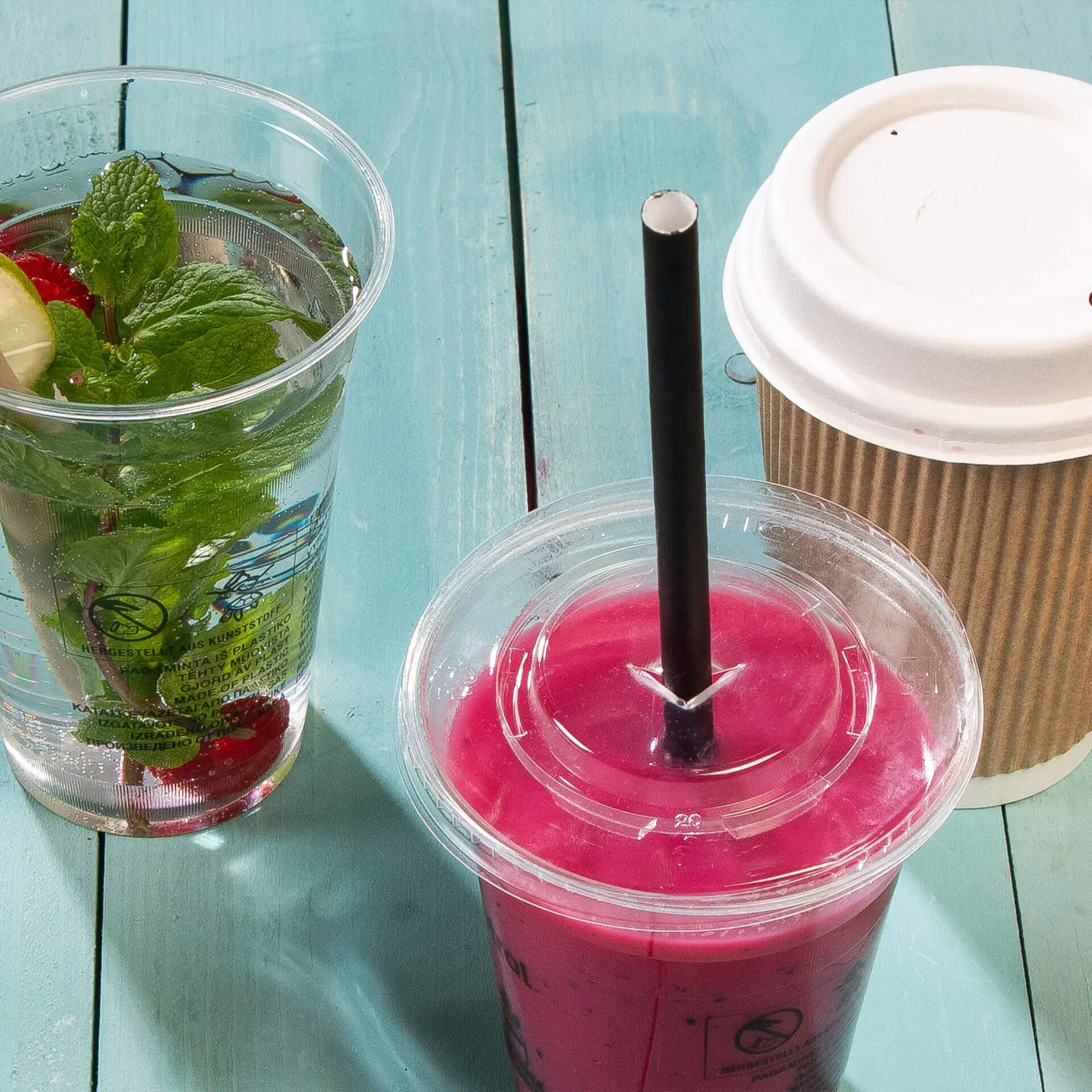 PLA flat lids Ø 95 mm, straw hole dcd001331-pla-flachdeckel-95-mm-halmkreuz-7