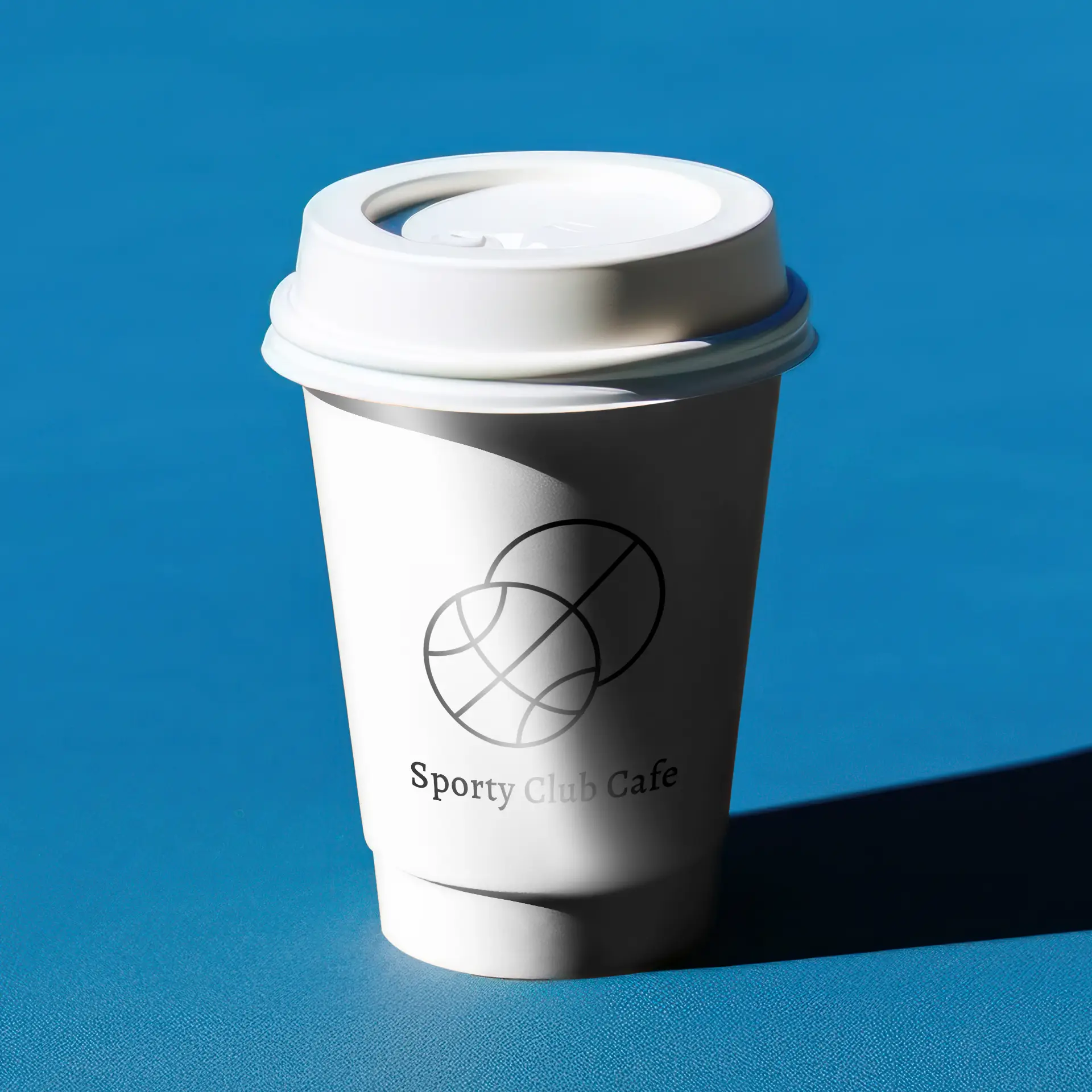 Custom Printed Paper Cups (Double-Walled) 300 ml / 12 oz, double-walled, white, glossy, water-based barrier