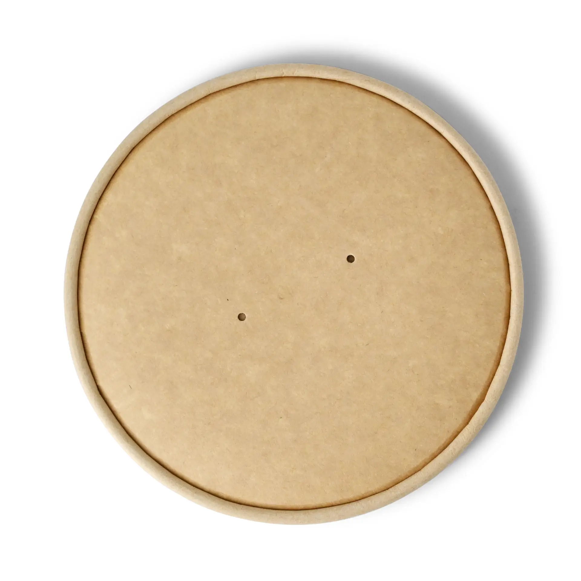Paper cup lids membrane (eco-friendly coating) Ø 150 mm, brown