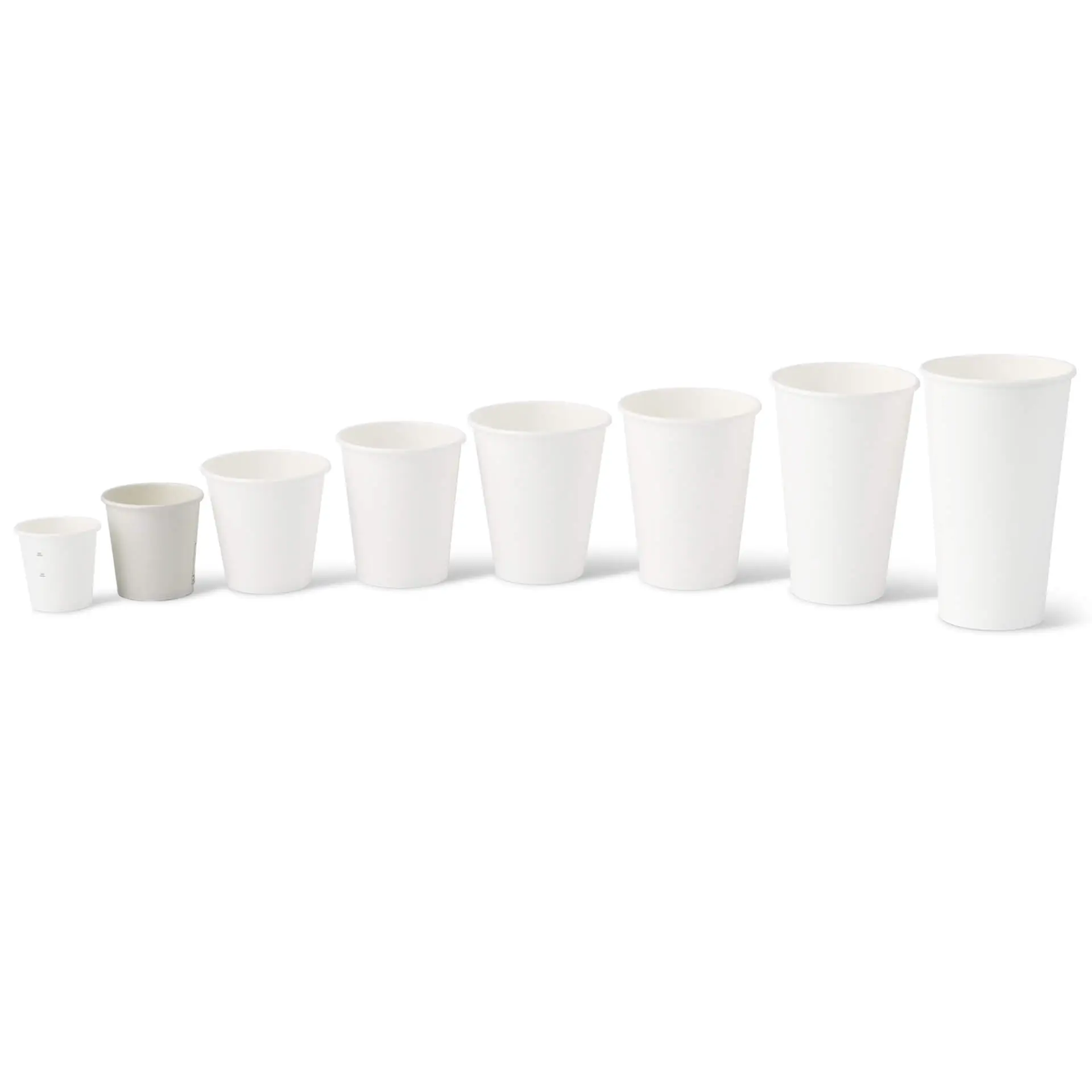 Paper cup 100 ml / 4 oz, Ø 62 mm, single wall, white, PLA-coated