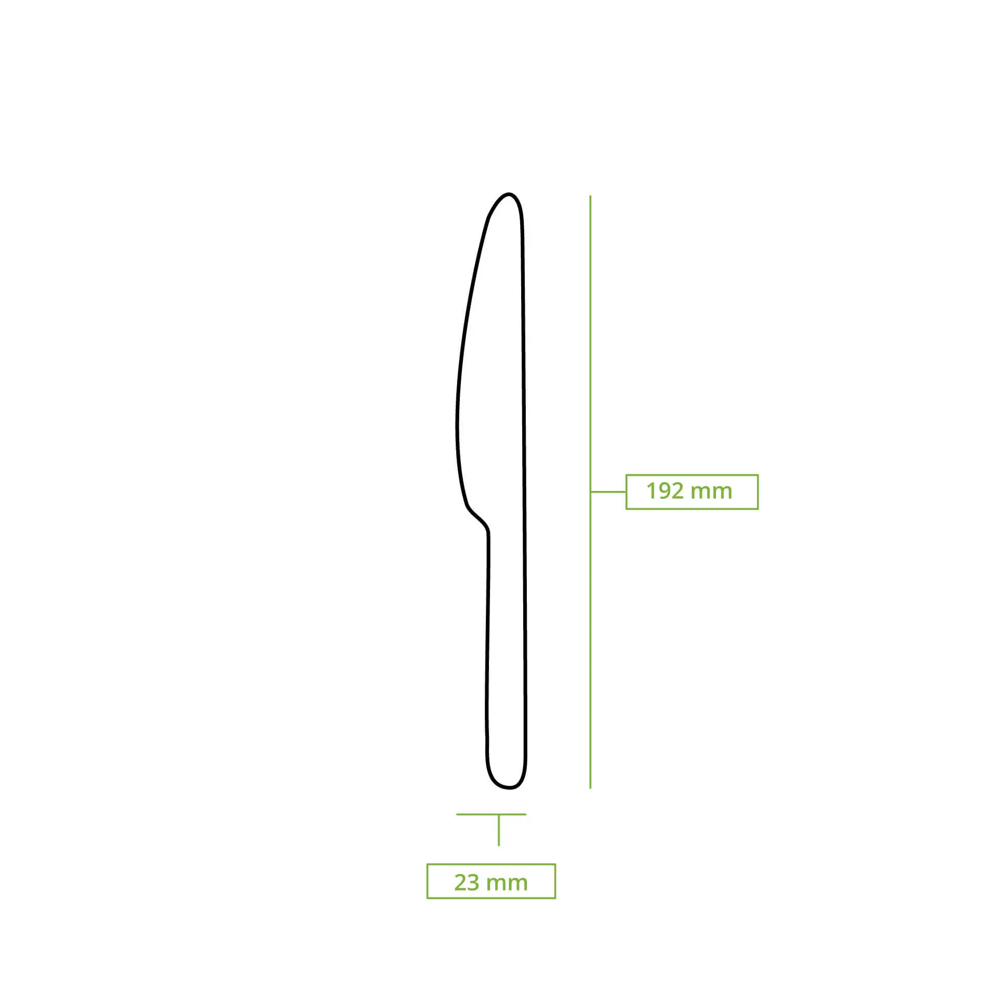 Wood knife (Premium) 18 cm