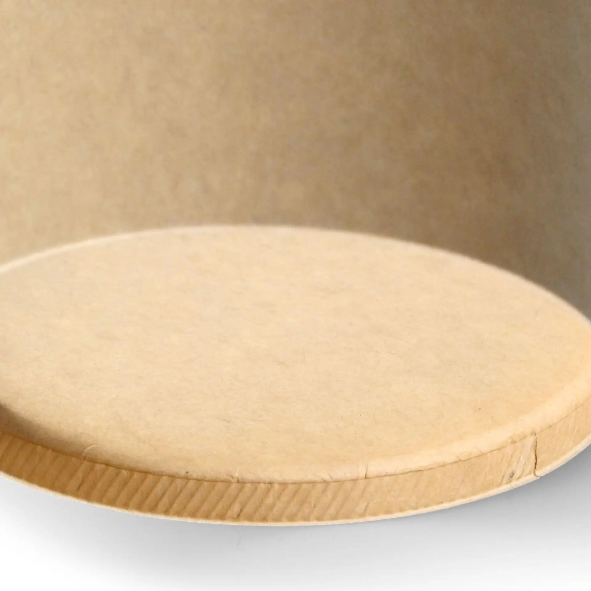 Soup cup to go made of cardboard (Premium) 800 ml / 32 oz, Ø 115 mm, brown, eco-friendly coating