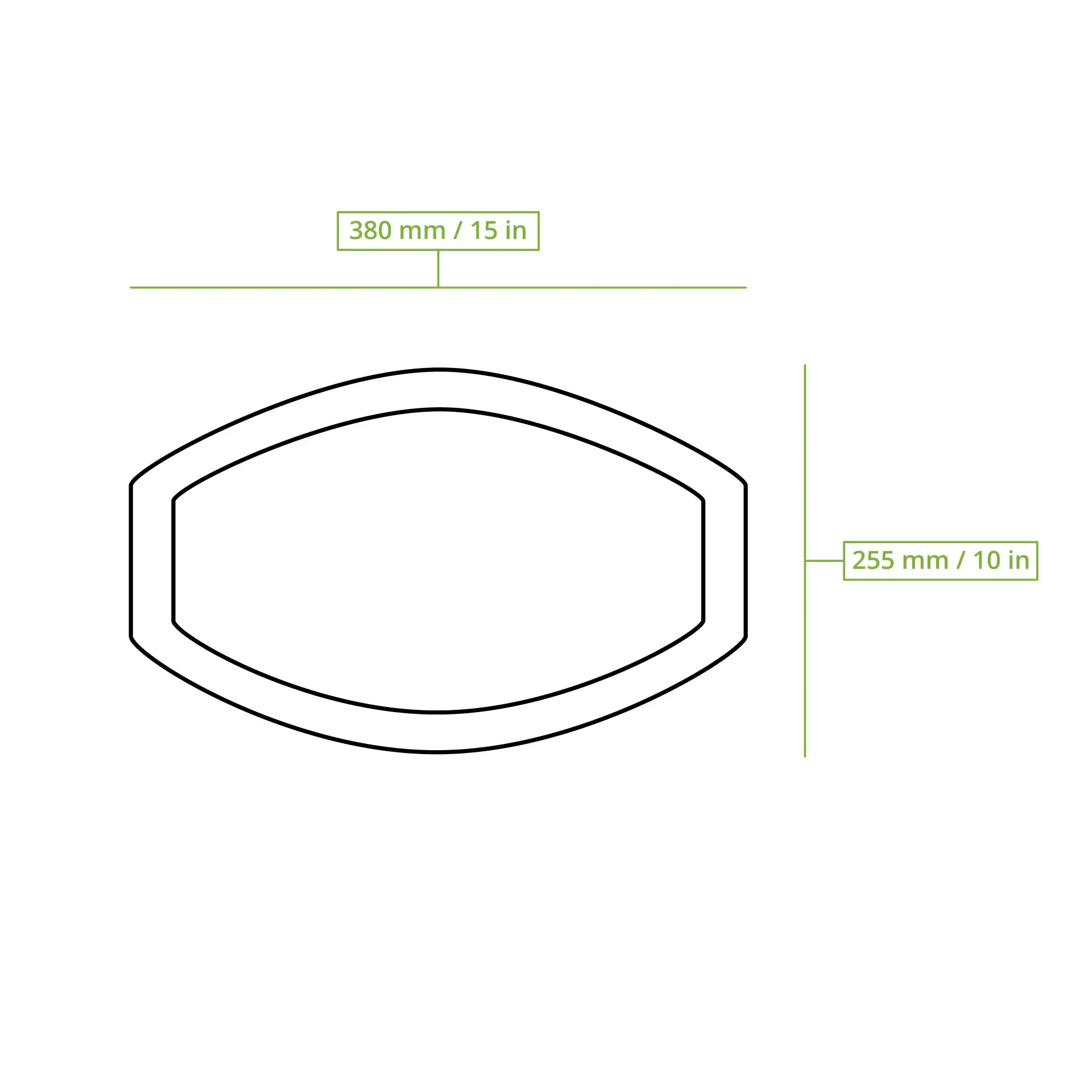 Palm Leaf Tray "Palmware®" 38 x 25.5 cm, Rectangular