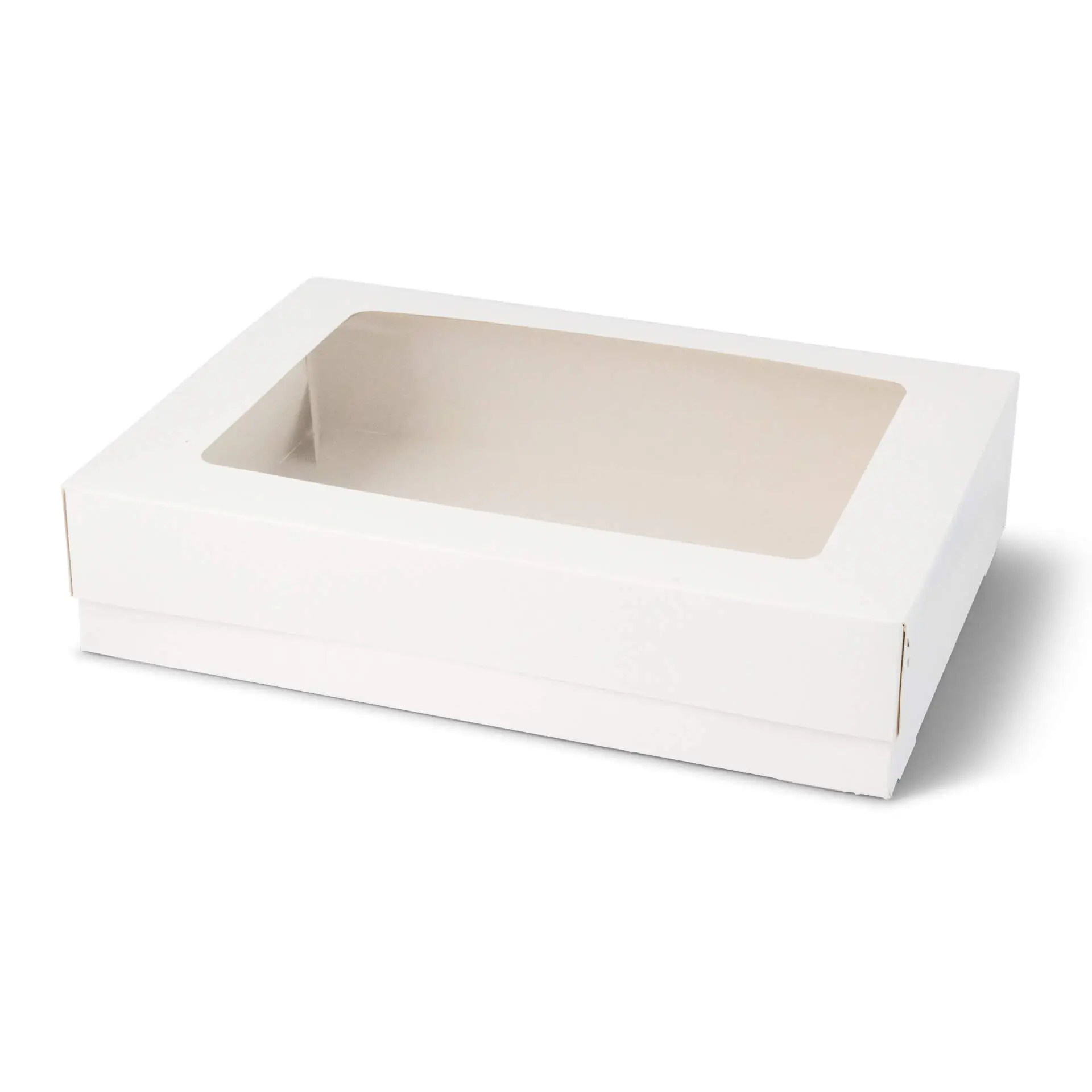 Cupcake boxes (12-pack), cellulose window, white