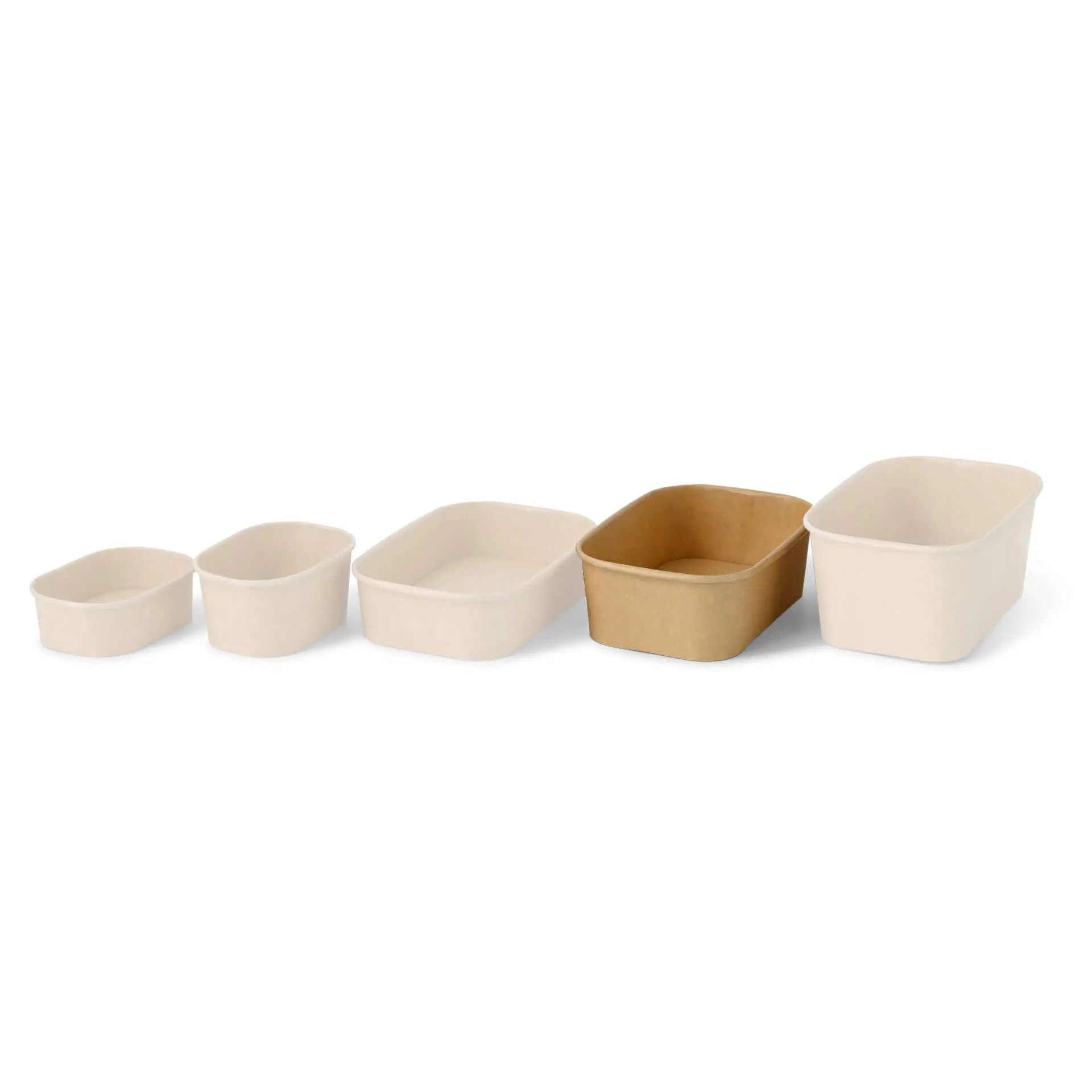 Food Containers 750 ml, 17,5 x 12,5 x 5,5 cm, kraft, rectangular