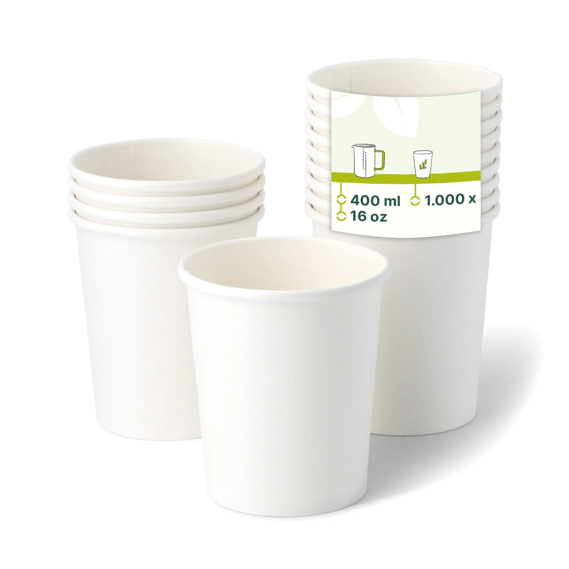 16 oz Paper Ice Cream Cups XXL, Ø 92 mm, white 16 oz Paper Ice Cream Cups XXL, Ø 92 mm, white