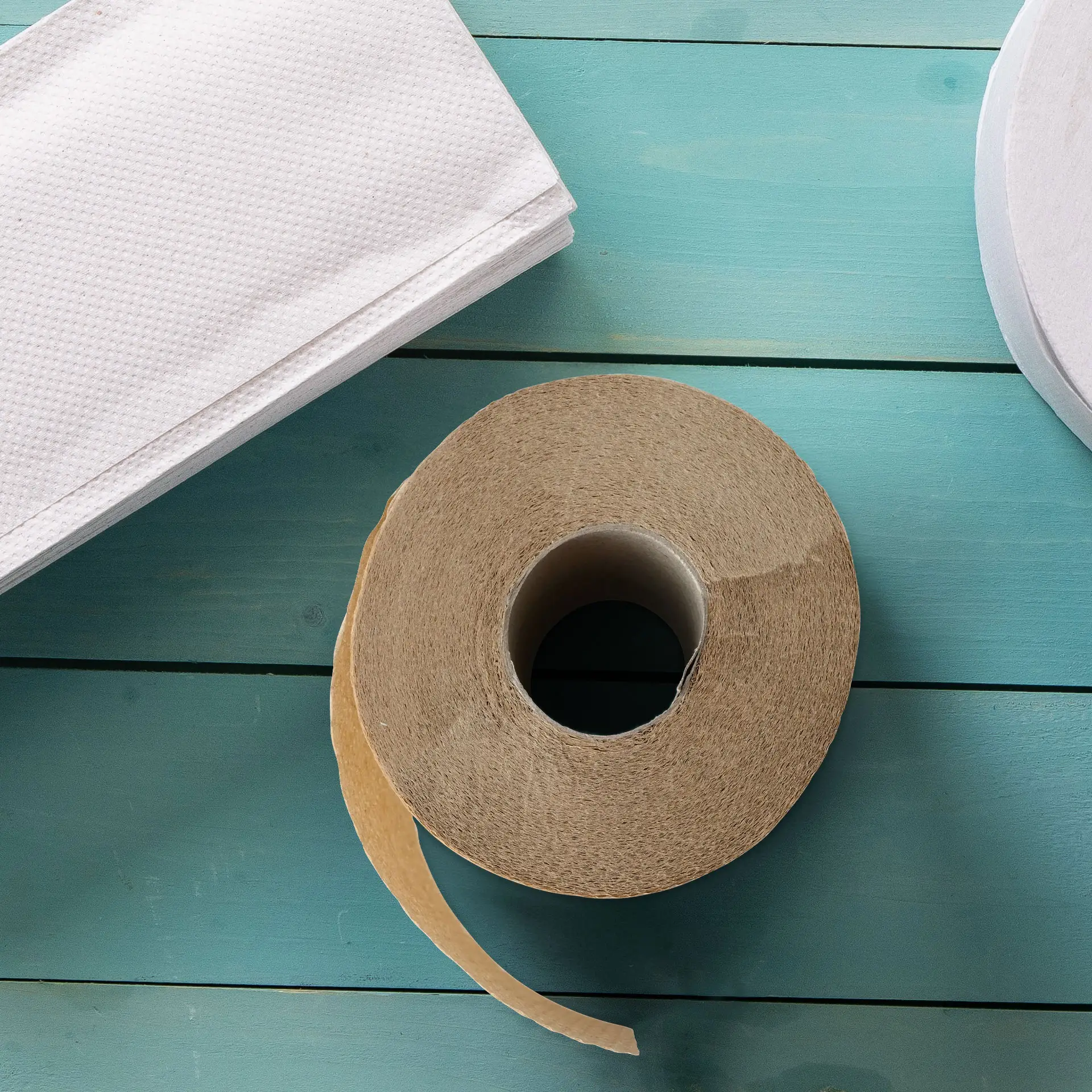 Toilet paper made from recycled paper, 2-ply, 300 sheets, brown