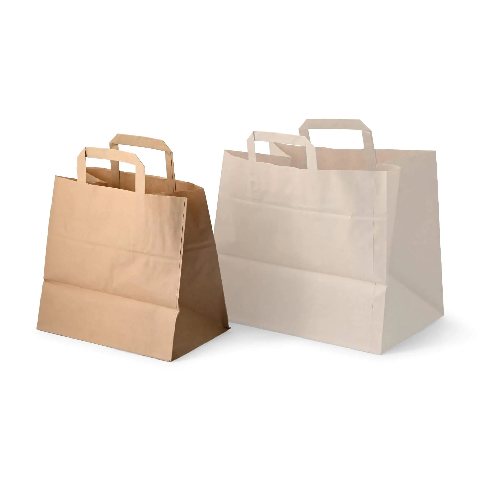 Recycling paper-carrier bags L, 26 x 17 x 25 cm, kraft dse02394-tragetaschen-aus-recyclingpapier-l-26-x-17-x-25-cm-braun-breiter-boden-9